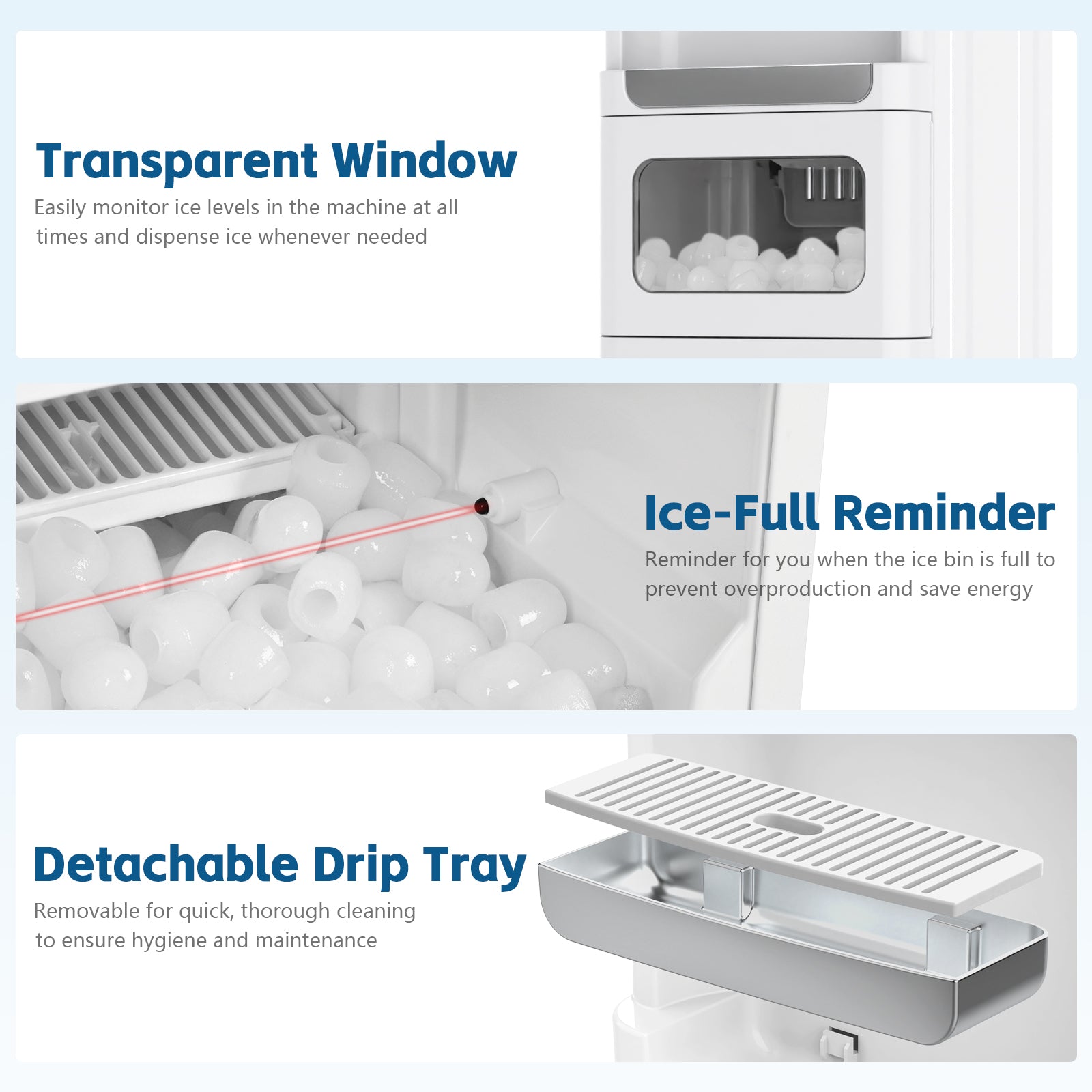 Advwin 3-in-1 Water Dispenser with Ice Maker