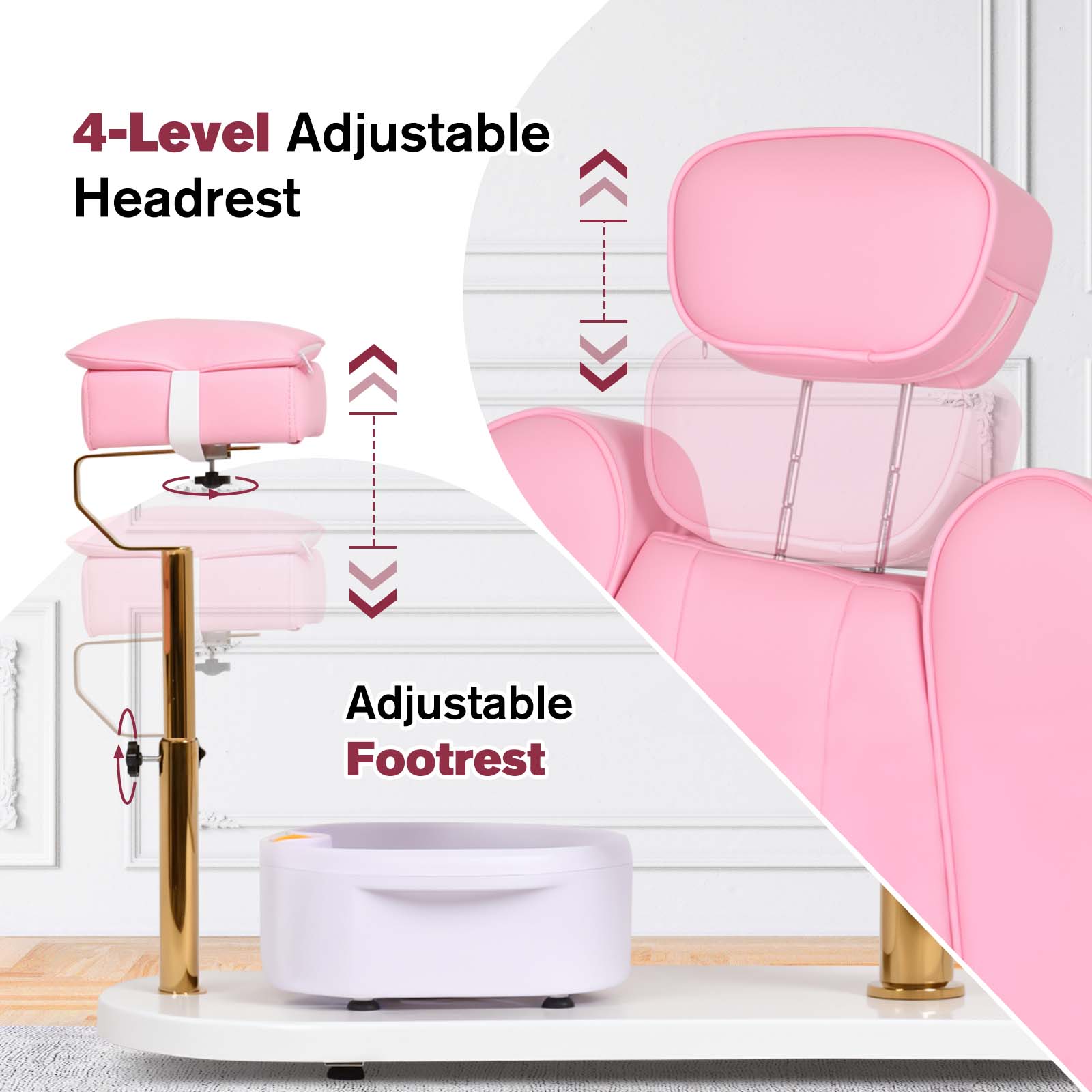 Advwin Pedicure Chair with Adjustable Height