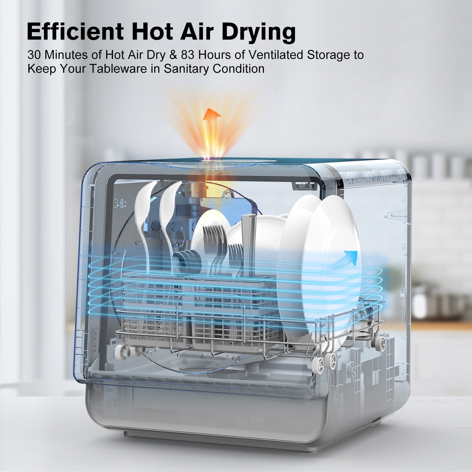 Advwin Portable Countertop Dishwasher 5L