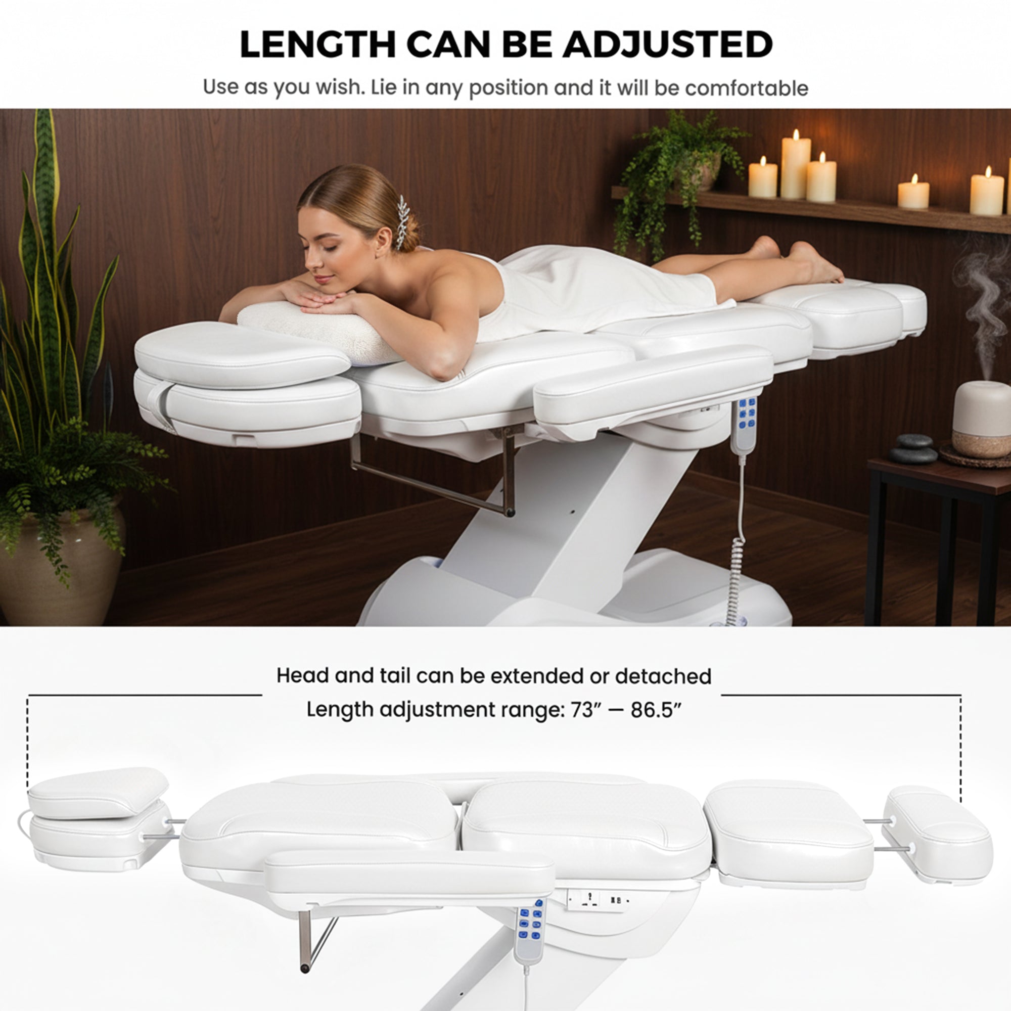 Advwin Massage Table with Built-in Charging Station