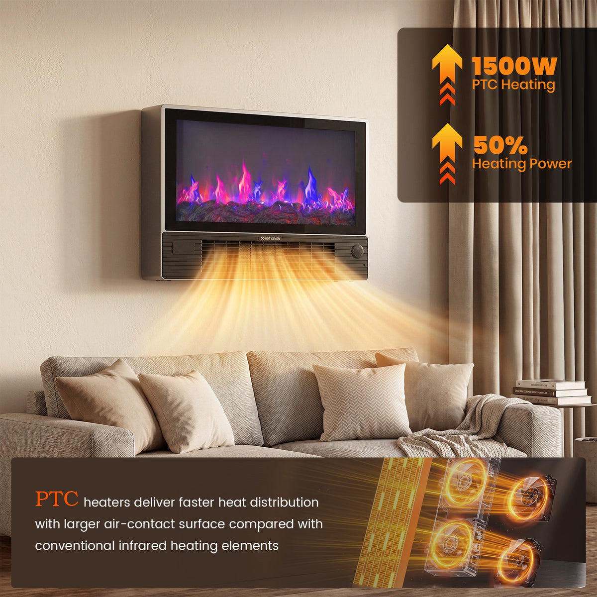 Advwin Wall-Mounted & Freestanding Space Heater