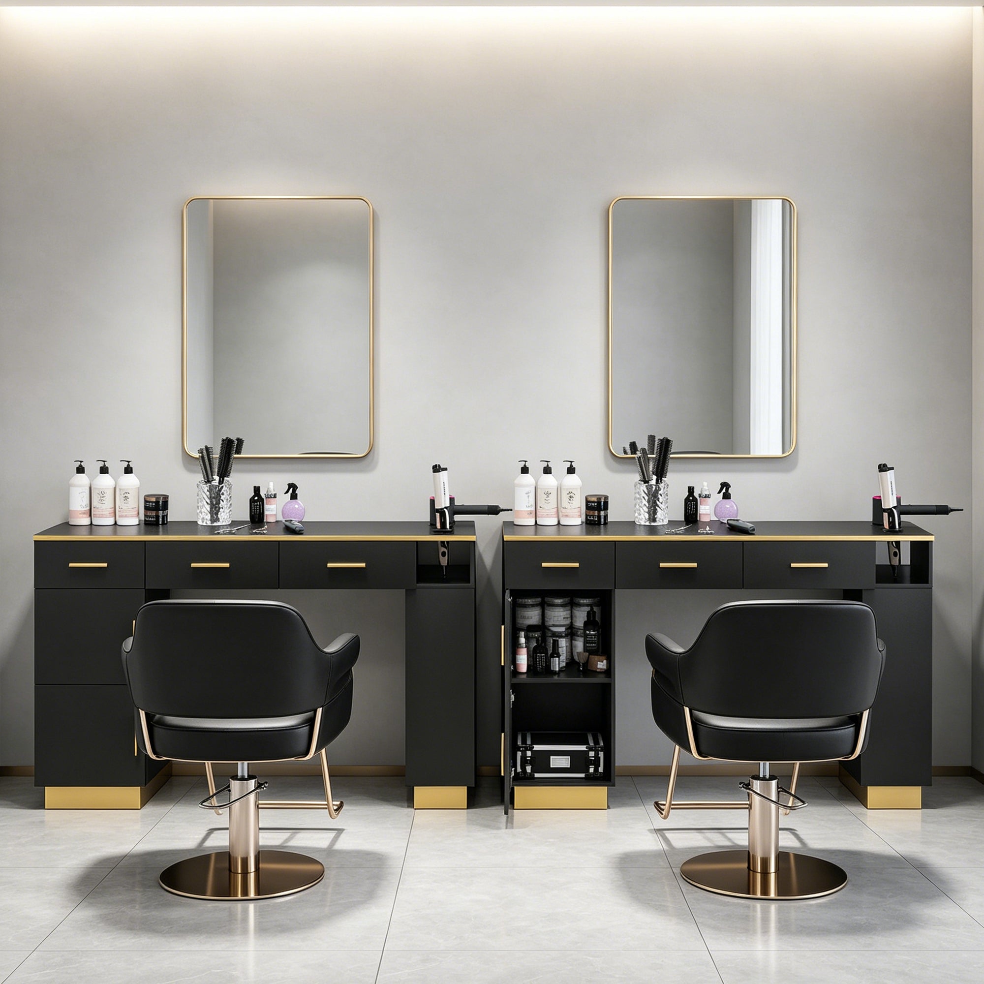 Advwin Barber Salon Stations for Hair Stylist