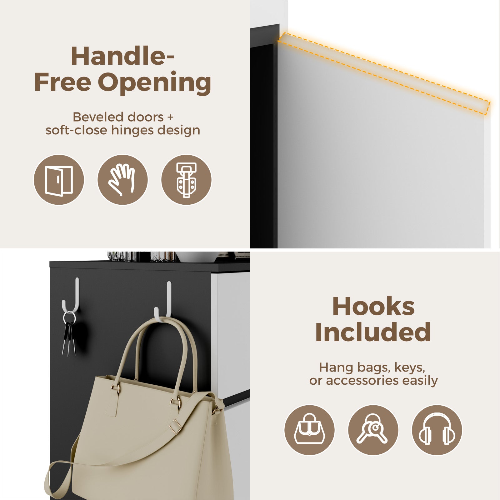 Advwin Modern Freestanding Room Divider