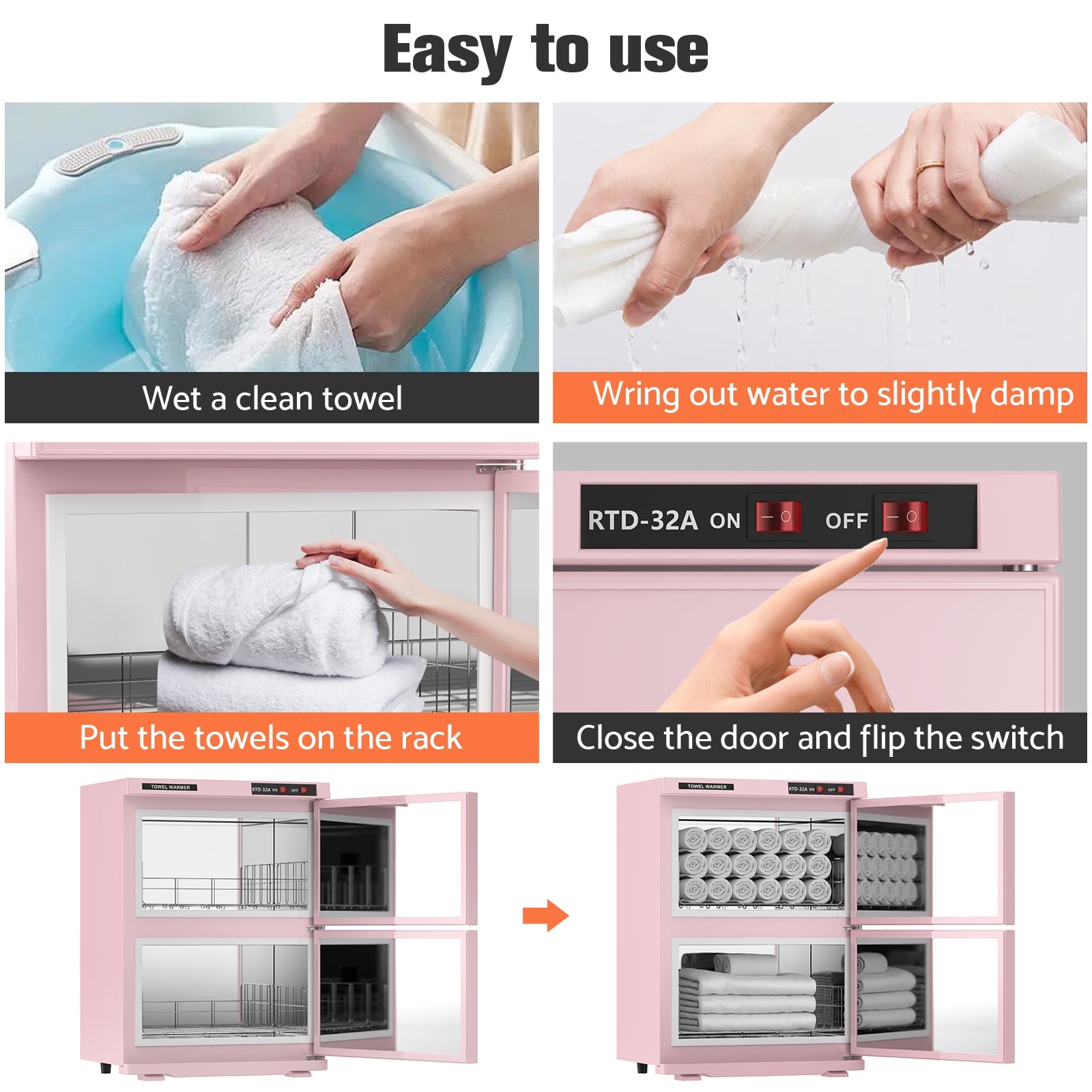 Advwin Electric Warmer Towel Cabinet 32L