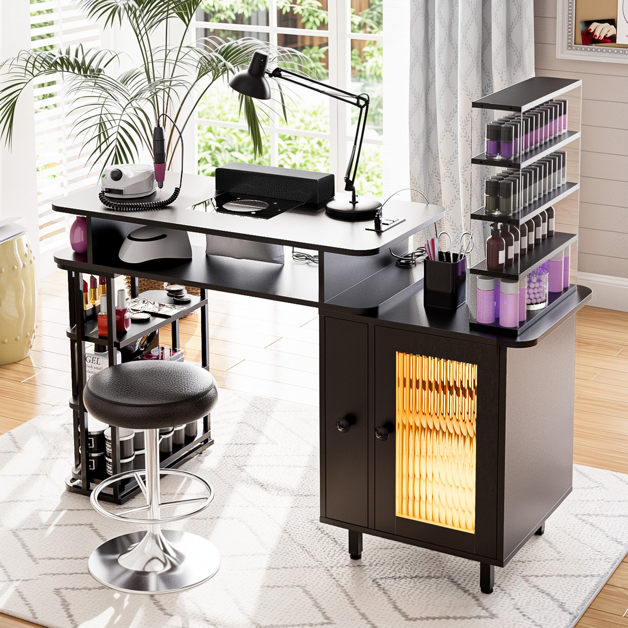 Advwin Manicure Table with LED Light