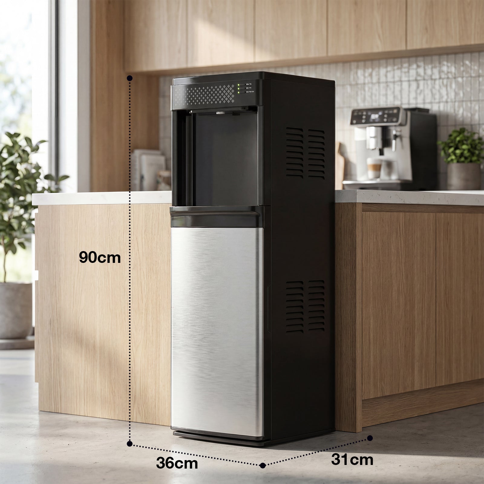 Advwin 3-in-1 Water Cooler Dispenser w/ Ice Maker