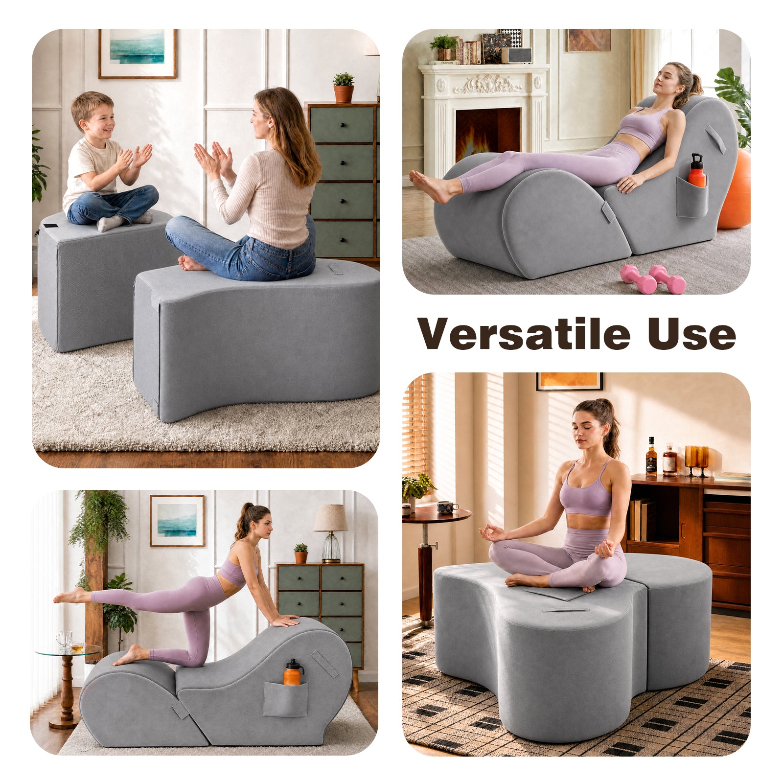 Advwin Convertible Yoga Chaise Lounge for Adults