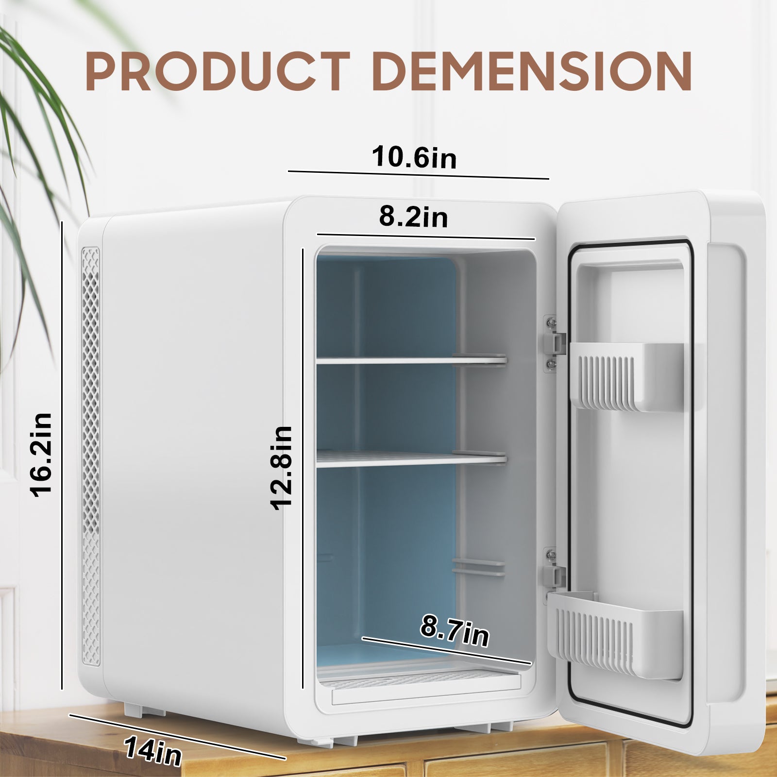 Advwin 20L Skincare Mini Fridge with Mirror