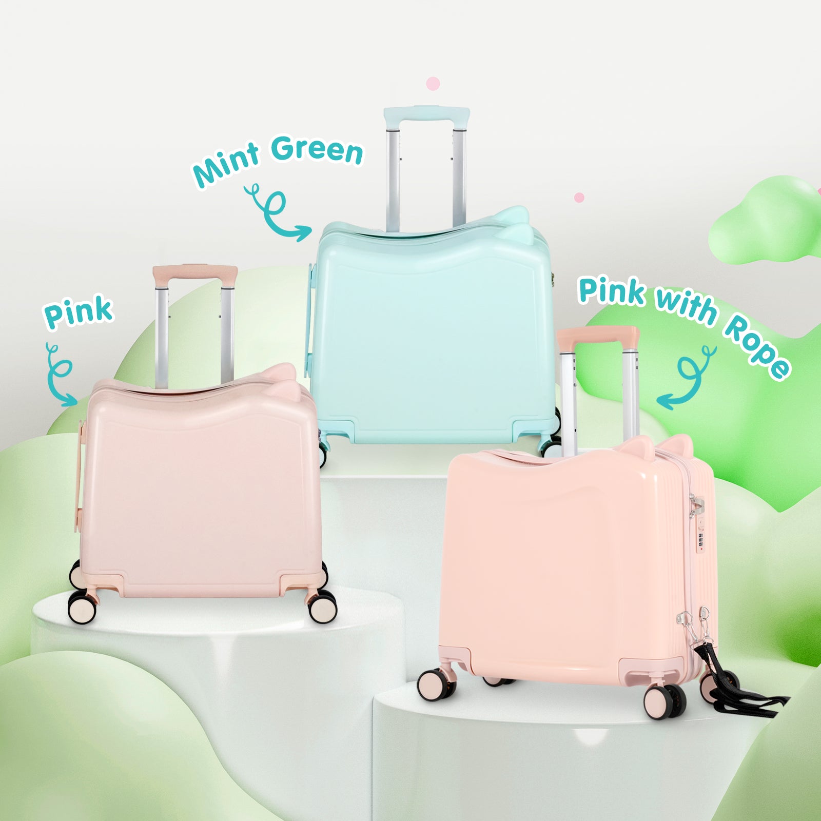 Advwin Kids’ Ride-On Suitcase with Password Lock