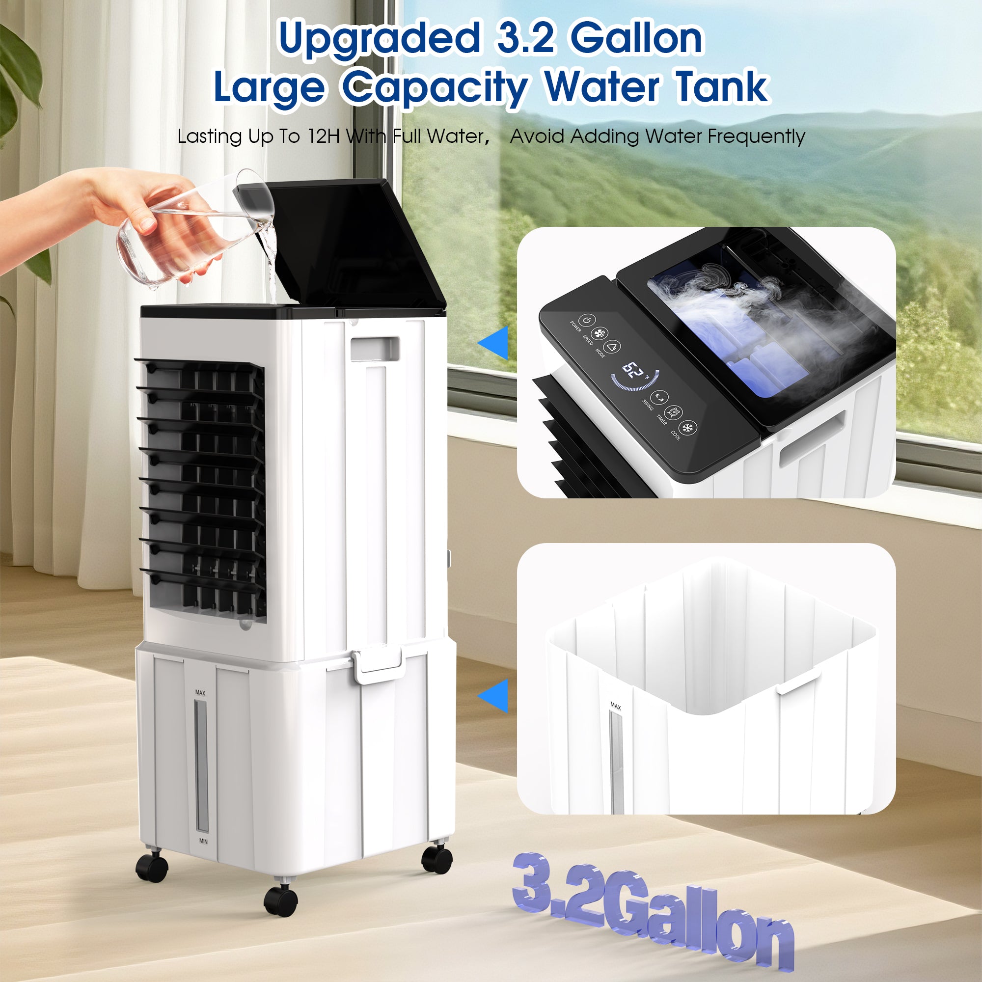 Advwin Windowless Portable Air Cooler Fan