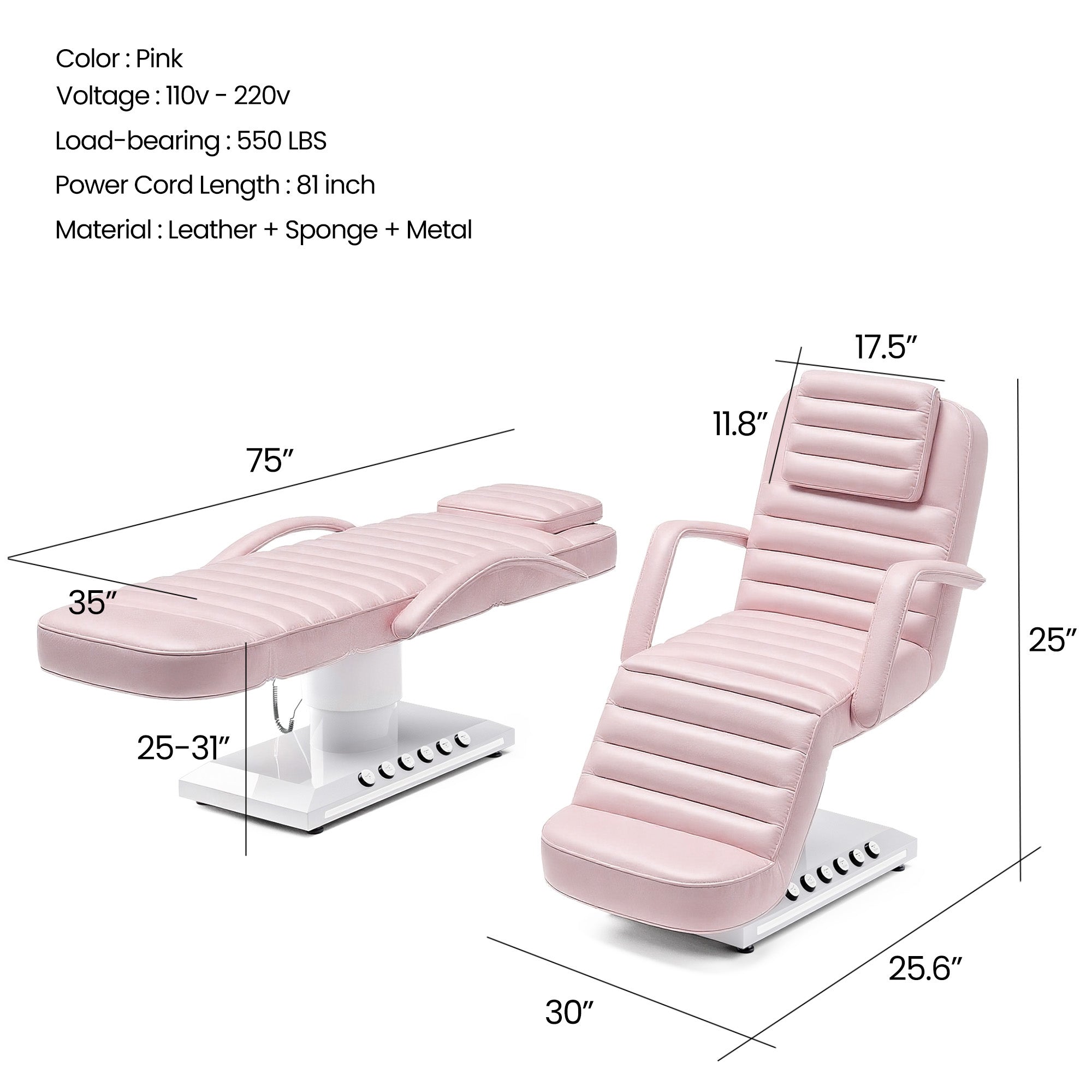 Advwin Electric Massage Chair with LED Light