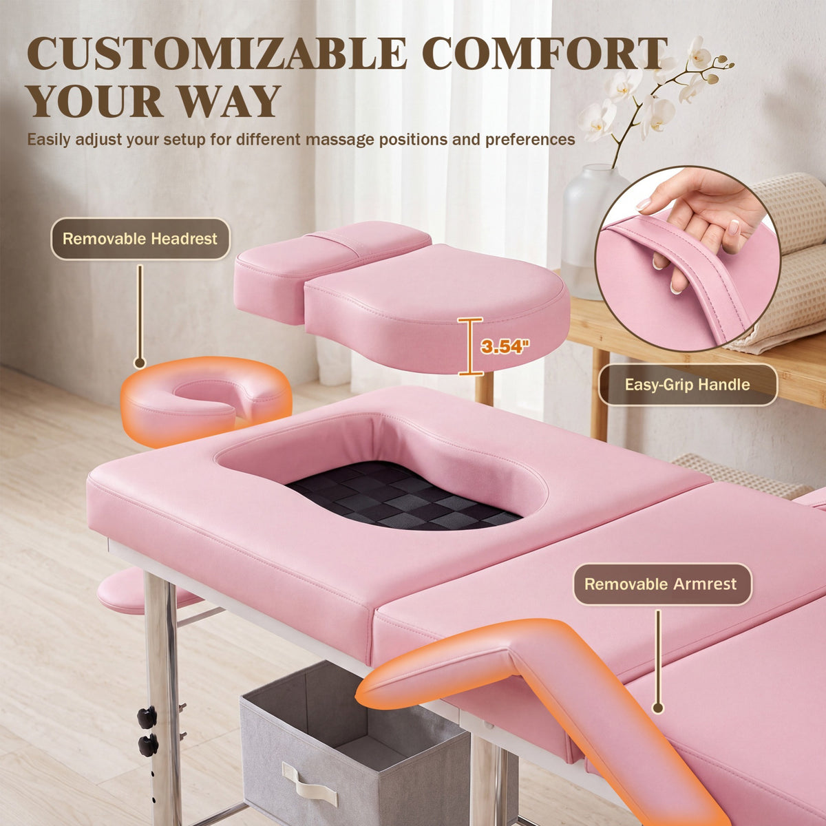 Advwin Massage Table w/ Chest & Abdominal Opening