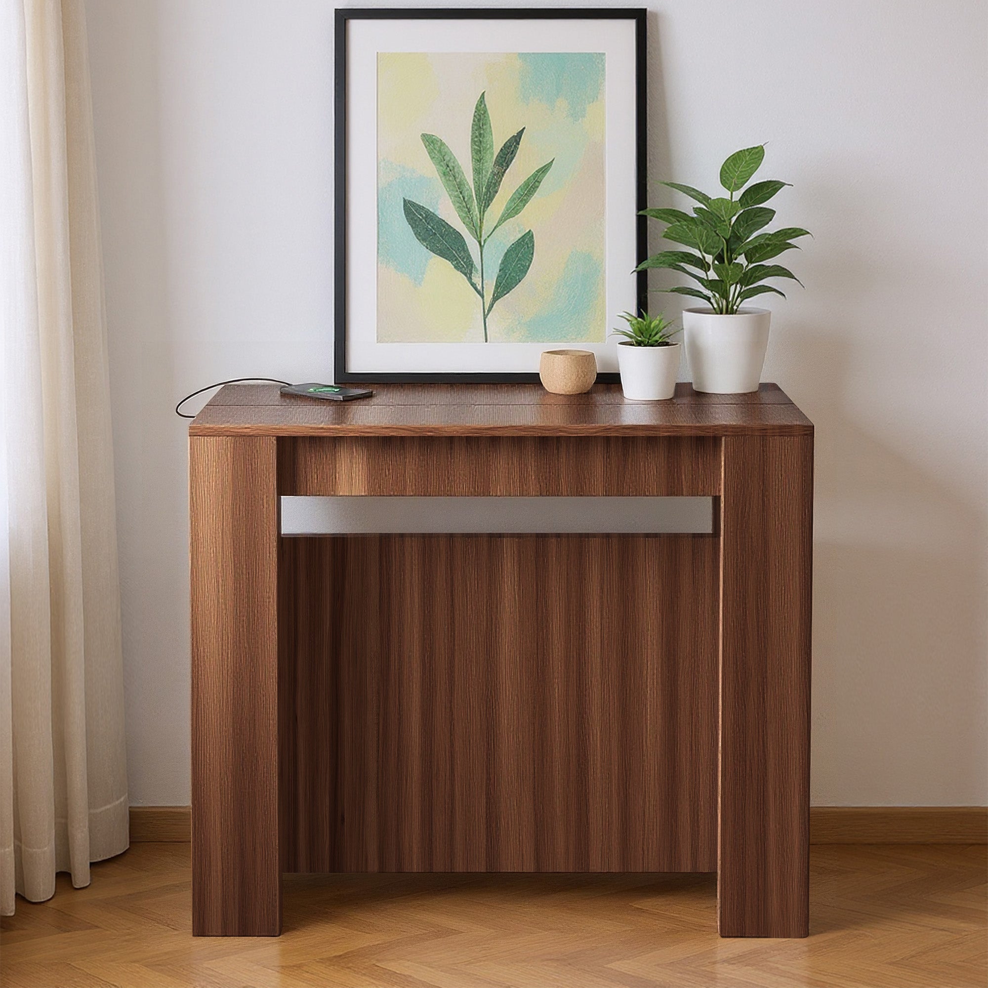 Advwin Extendable Dining Table with Outlet