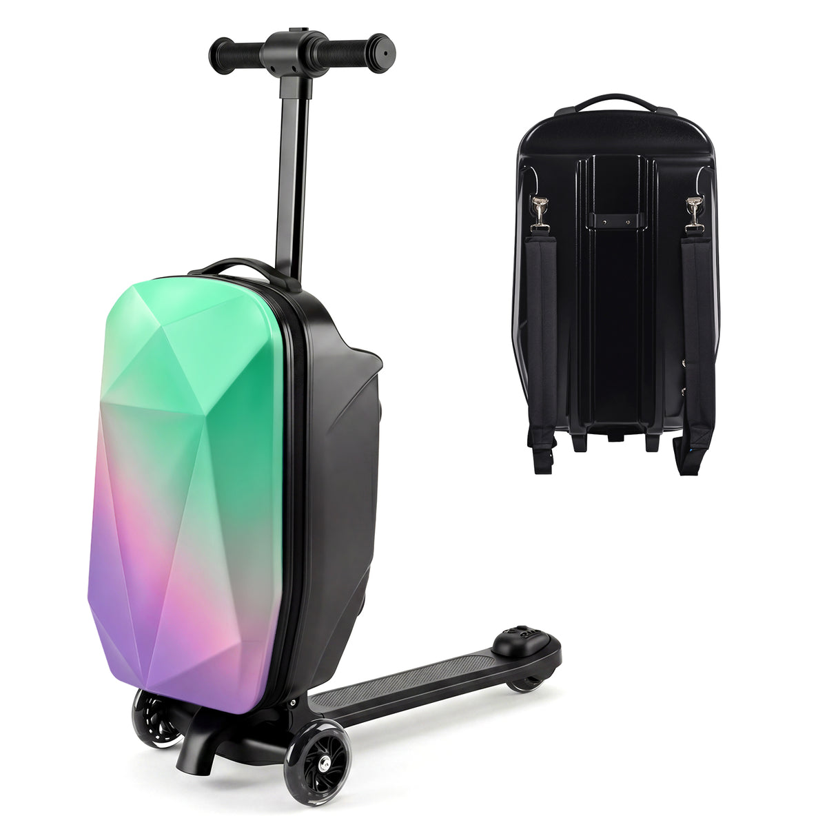 Advwin Expandable 4-in-1 Scooter Suitcase for Kids