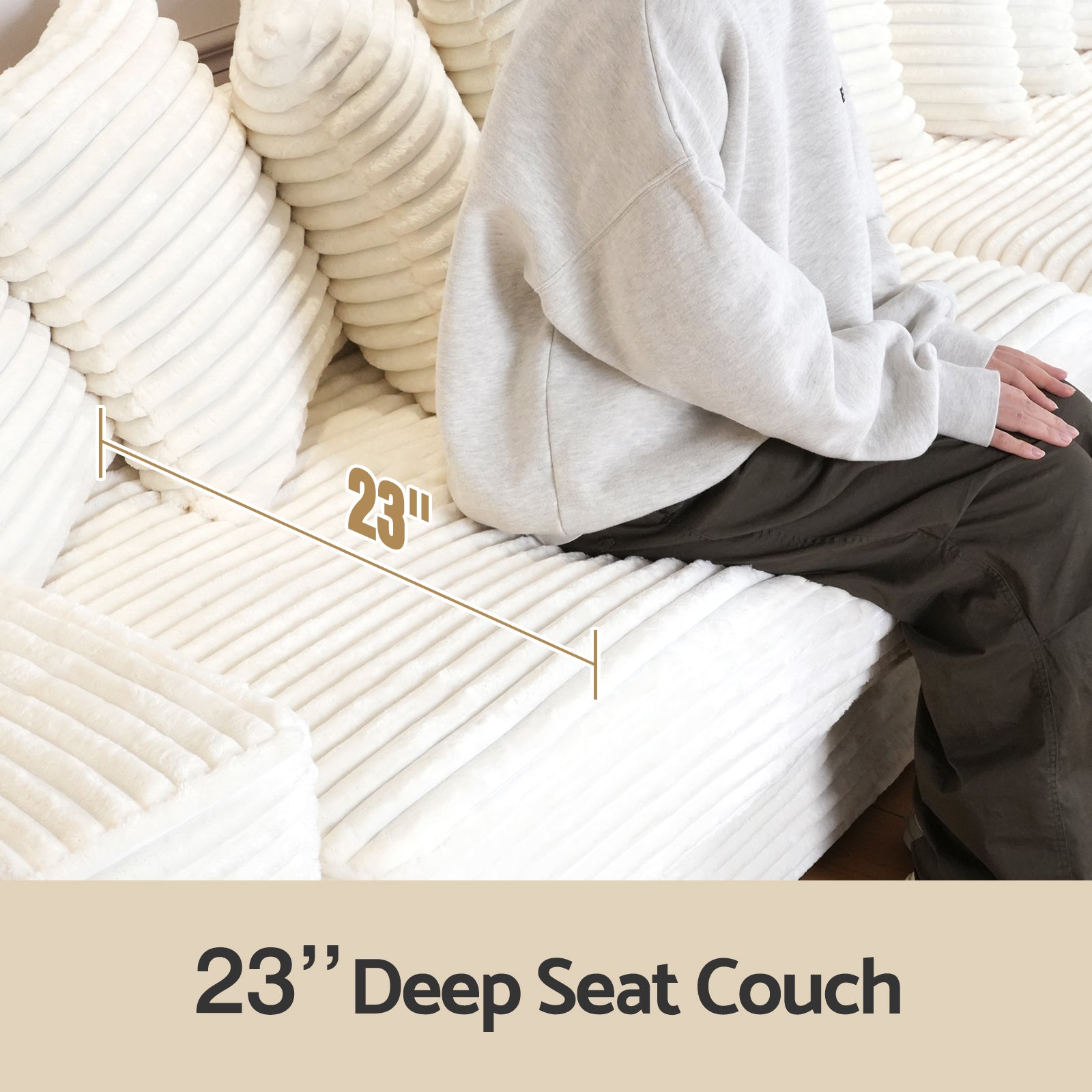 sofa with oversized chair