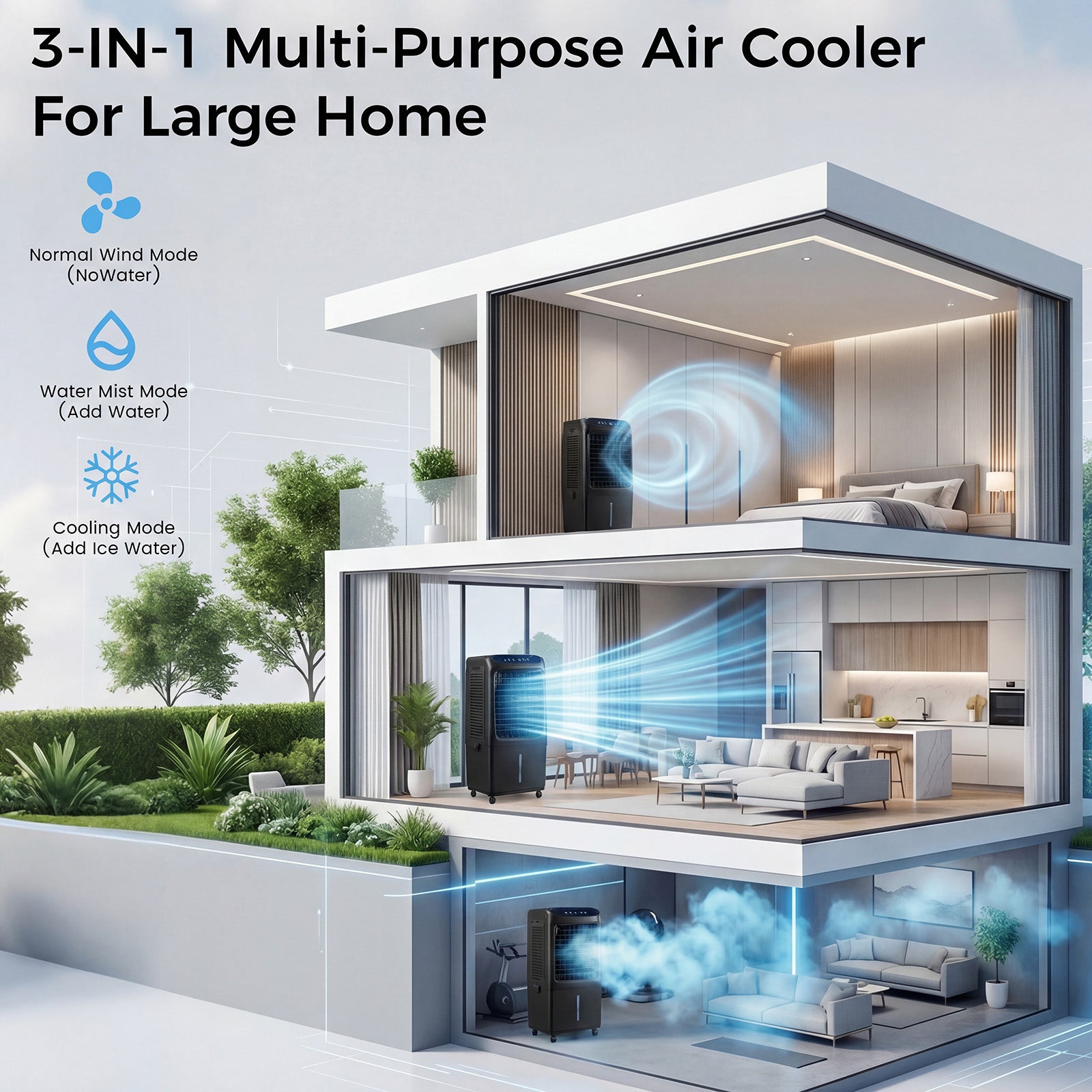 Advwin 3300 CFM Evaporative Swamp Cooler