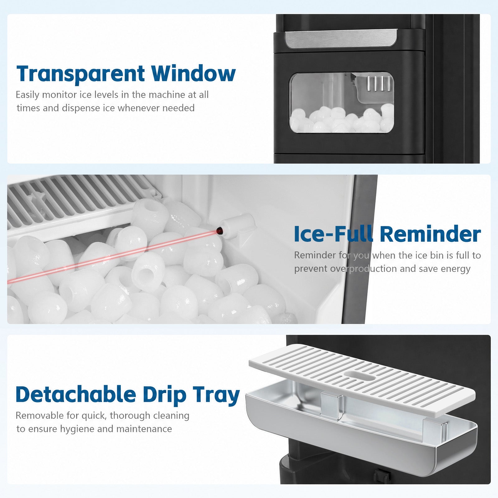 Advwin 3-in-1 Water Dispenser with Ice Maker