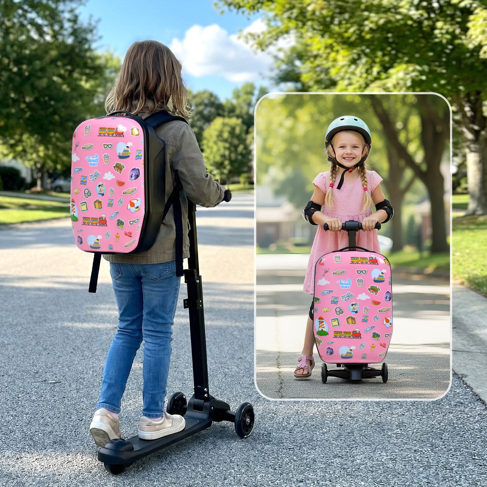 Advwin Detachable 4-in-1 Scooter Luggage for Kids