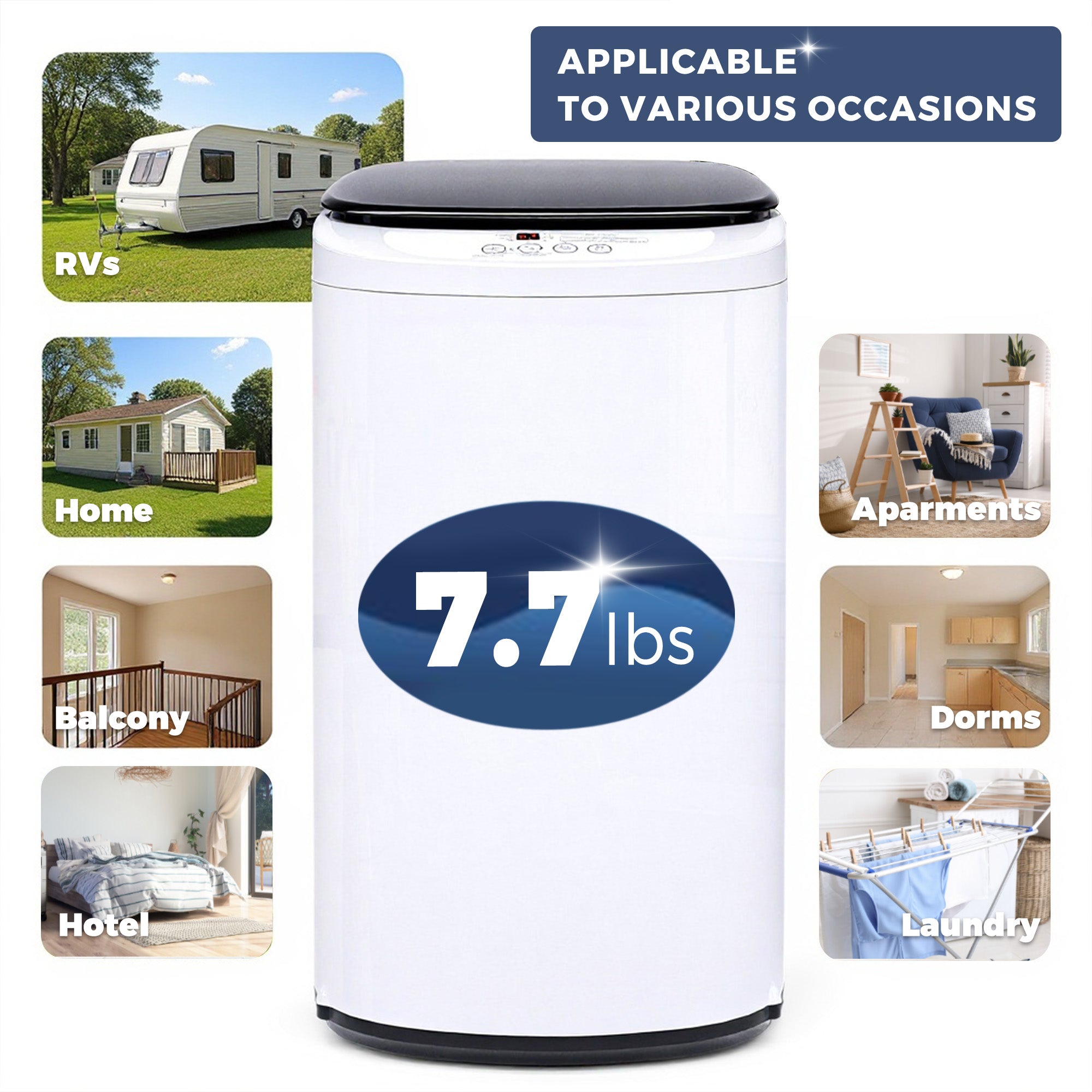 Advwin 1.07 Cu.ft Portable Washing Machine