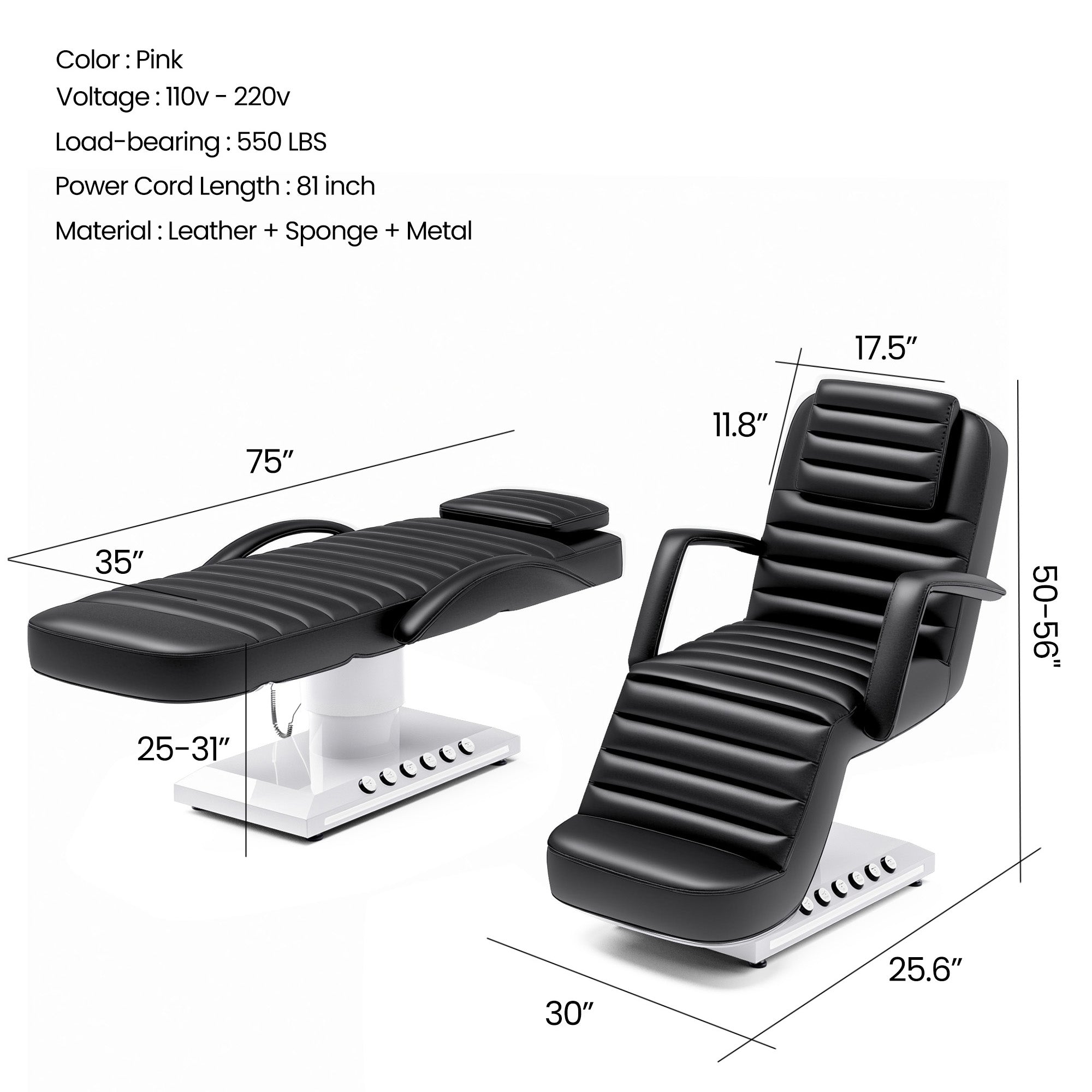 Advwin Electric Massage Chair with LED Light