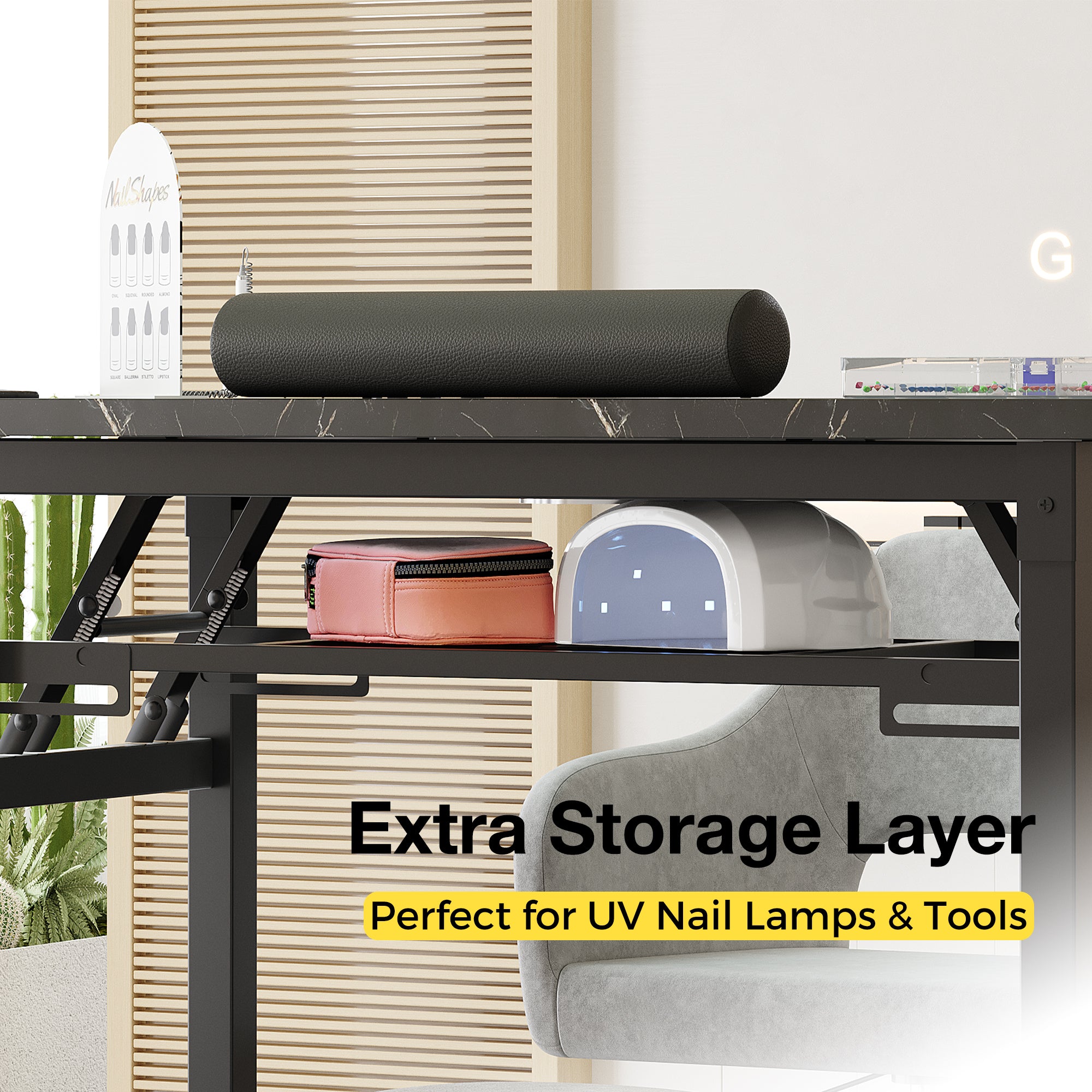 Advwin Portable Manicure Table w/ Dust Collector