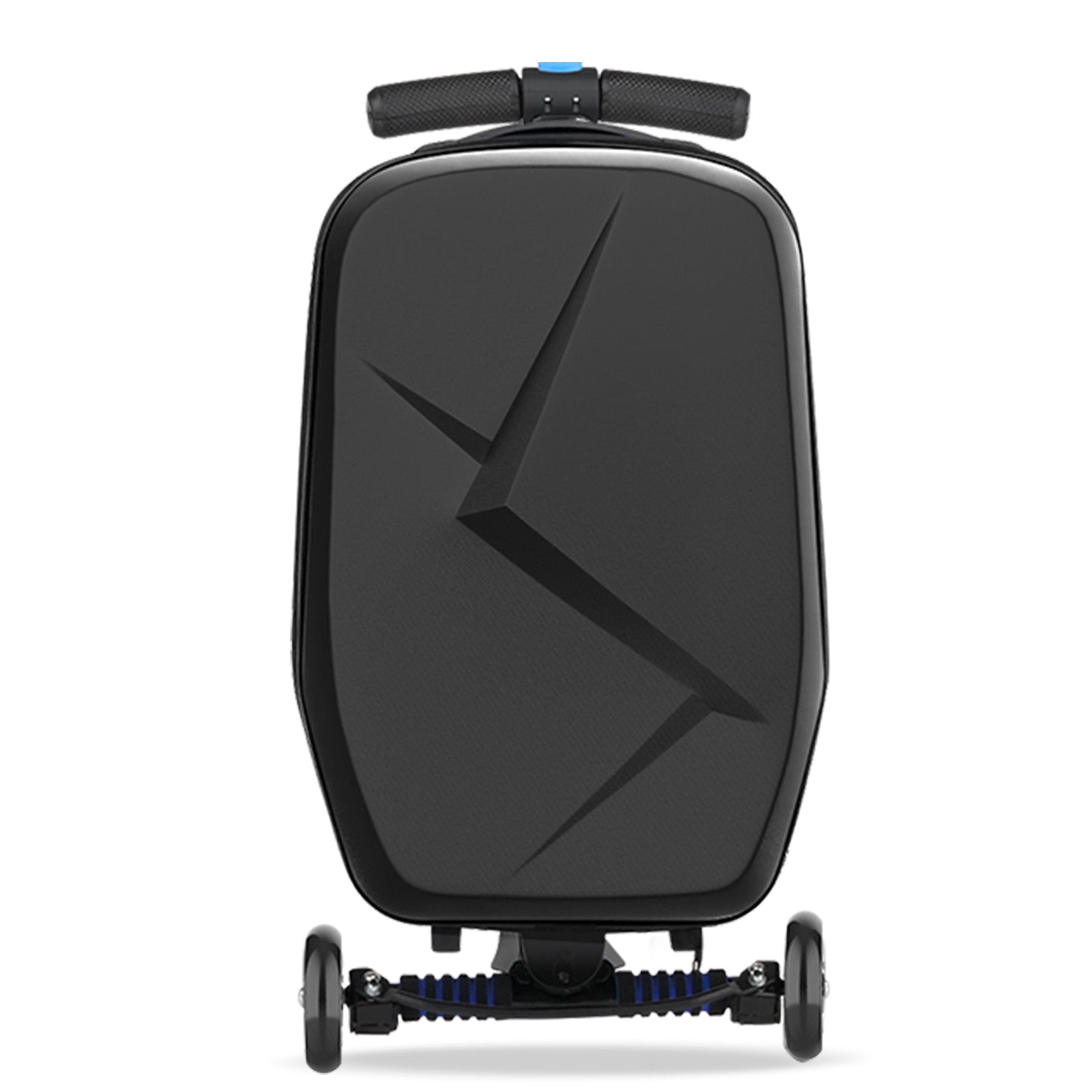 Advwin black suitcase with scooter for kids