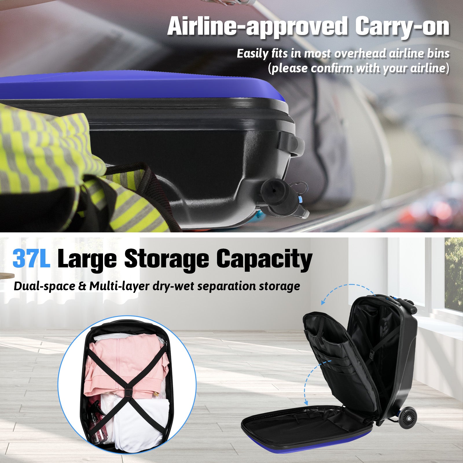 Dual-space & Multi-layer dry-wet separation storage