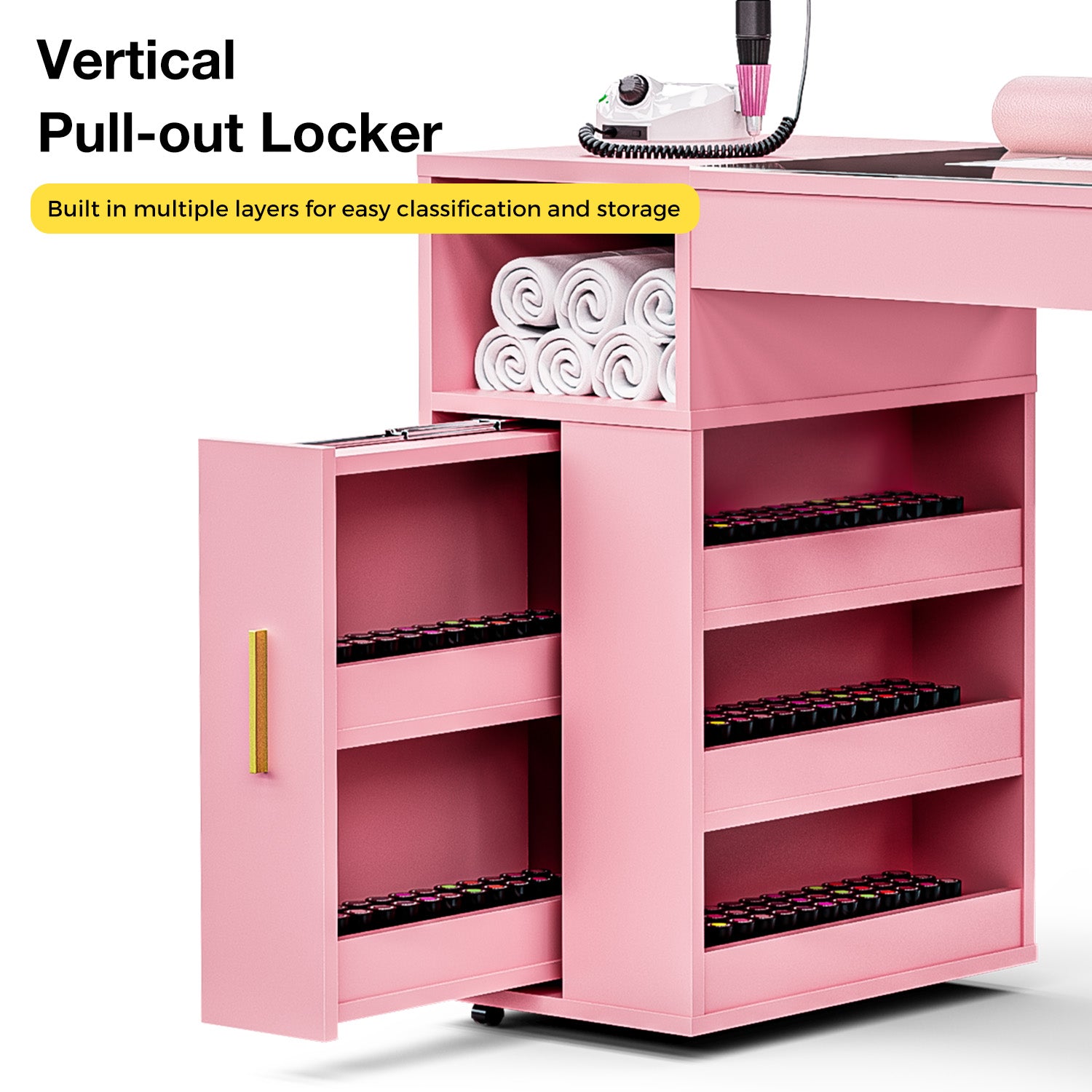 Manicure Table for Easy classification and Storage