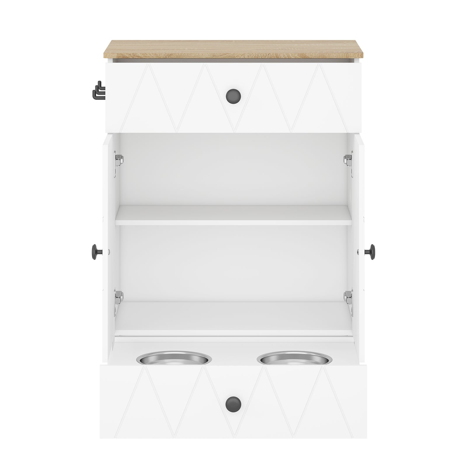 Advwin Pet Feeding Station with Storage