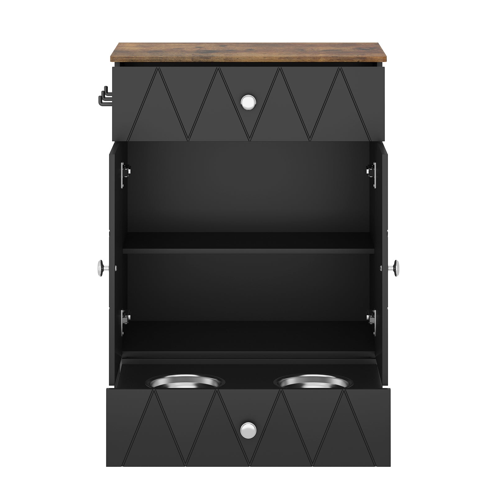 Advwin Pet Feeding Station with Storage