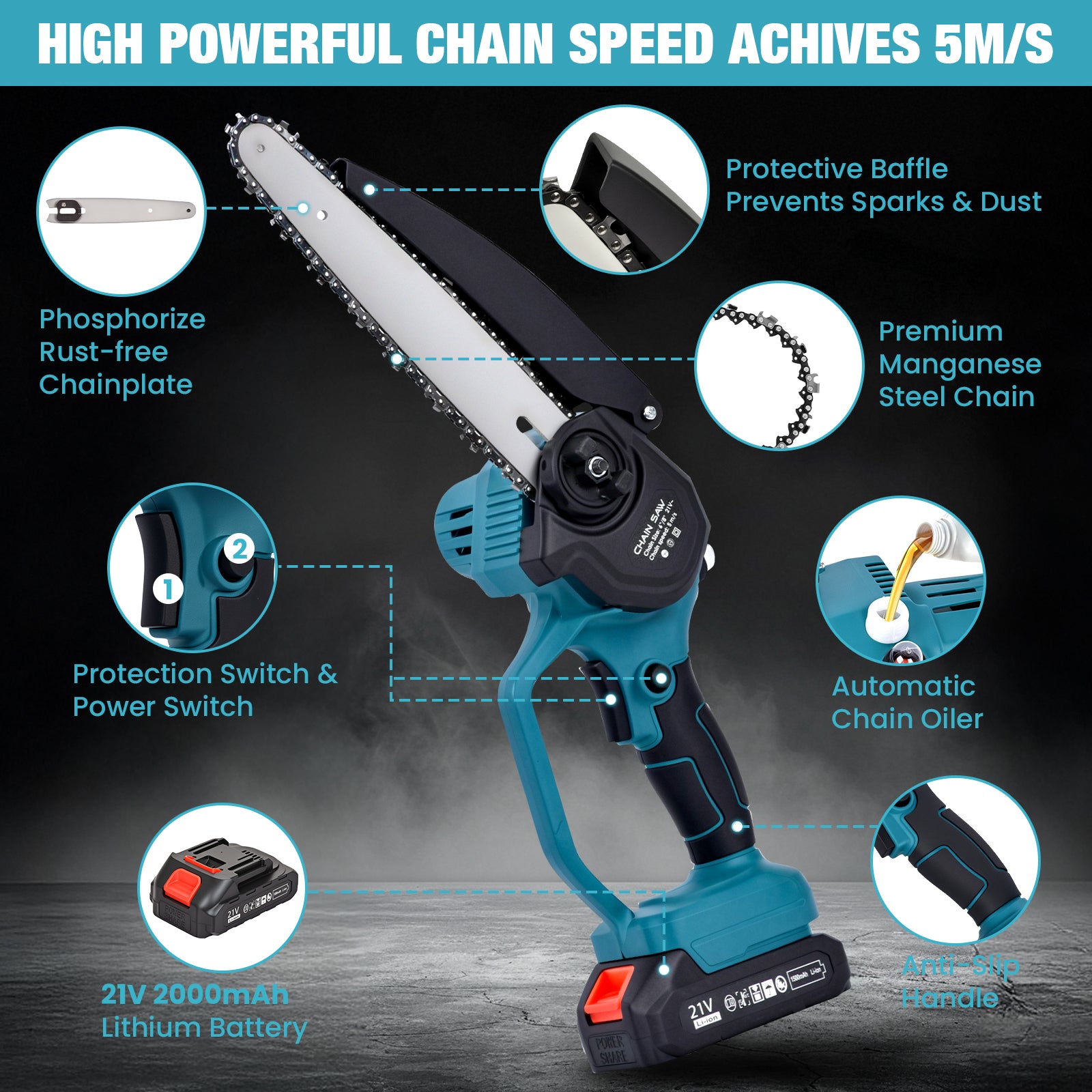 Advwin 2-in-1 Electric Pole Saw