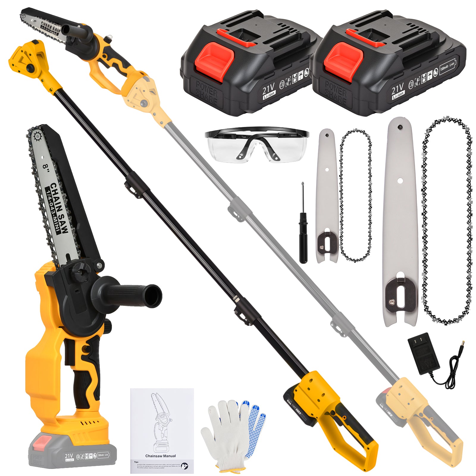 Advwin 2-in-1 Cordless Electric Chainsaw