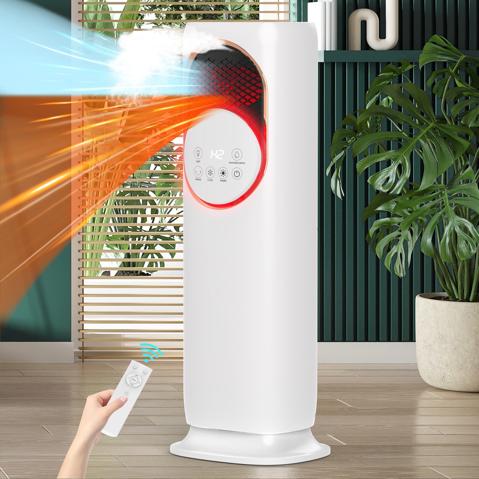 Advwin Tower Fan and Heater Combo with Humidification