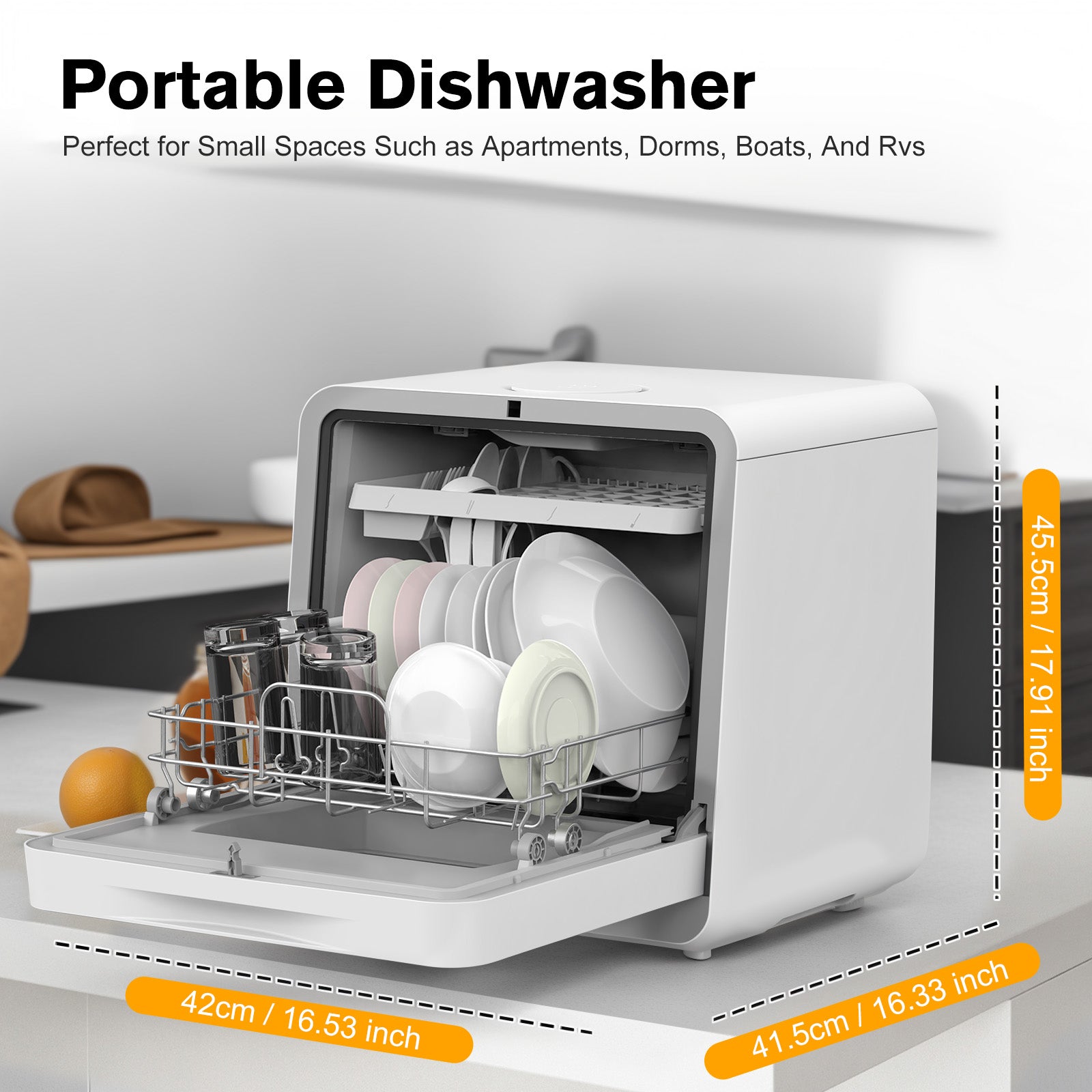 white dishwasher