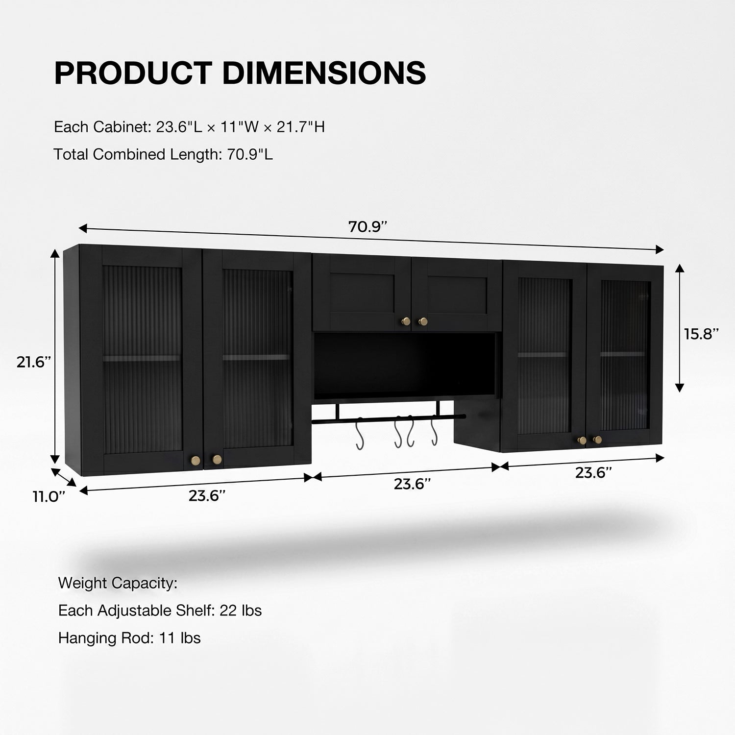 Advwin Wall Mounted Laundry Room Cabinet Set