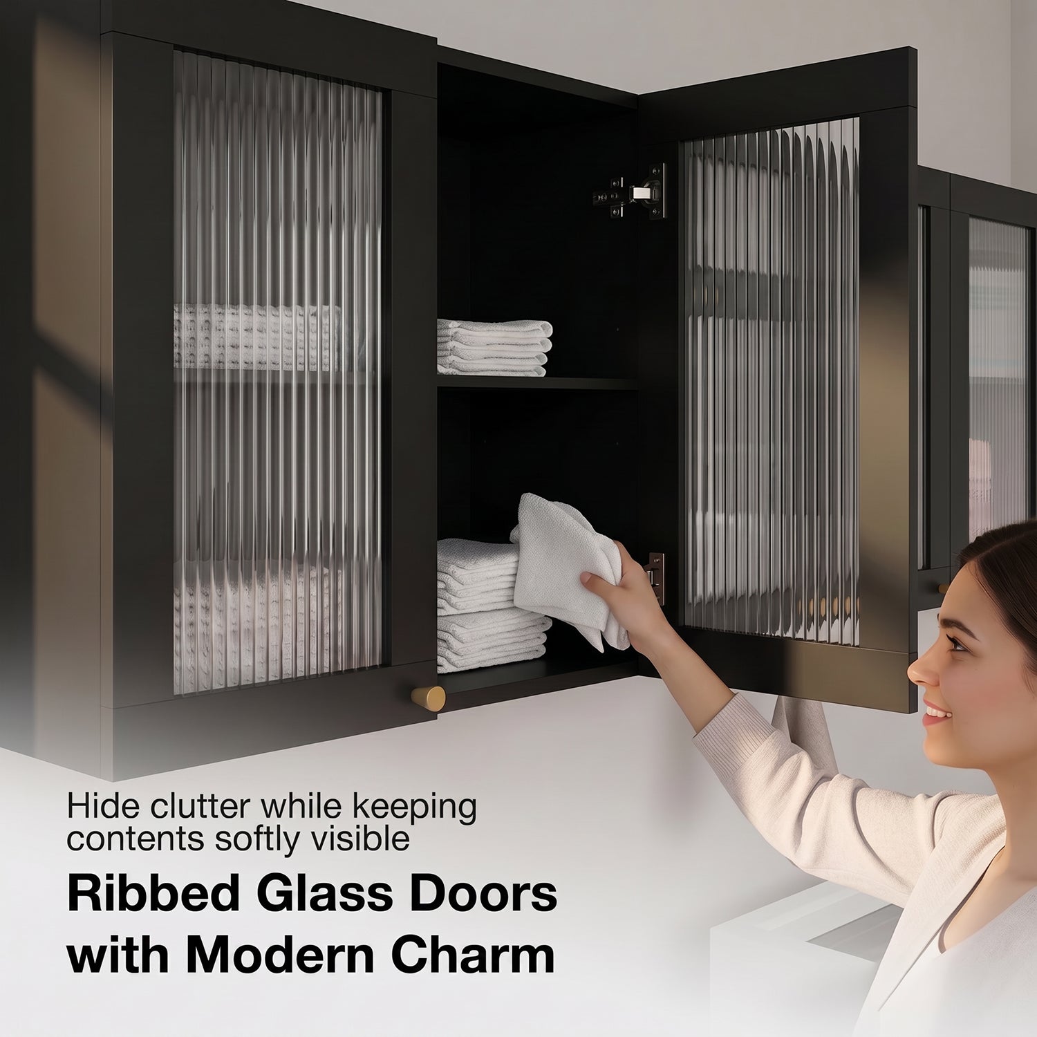 Advwin Wall Mounted Laundry Room Cabinet Set