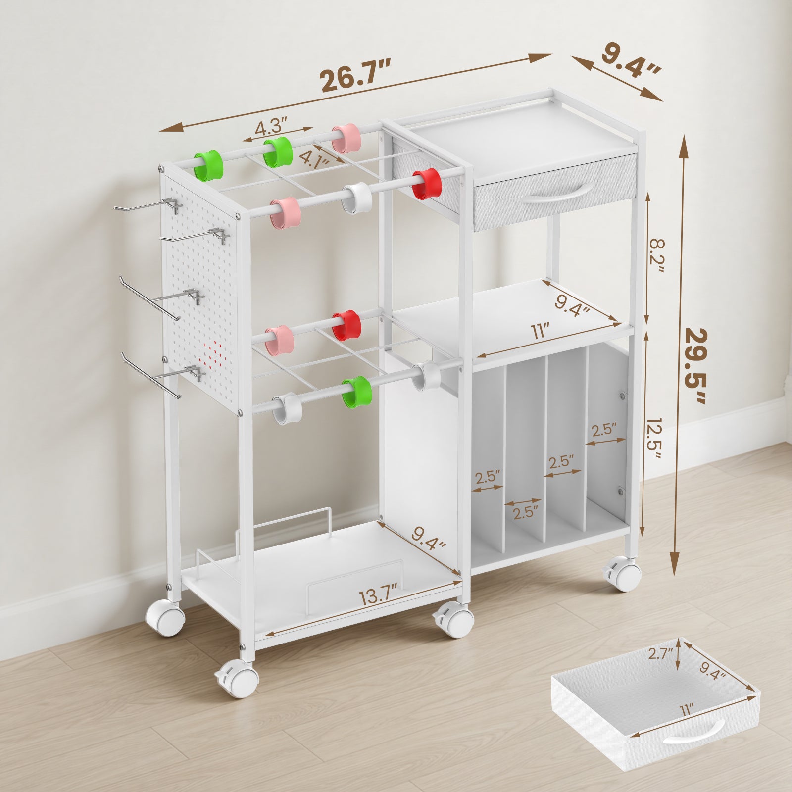 Advwin Wrapping Paper Storage Cart