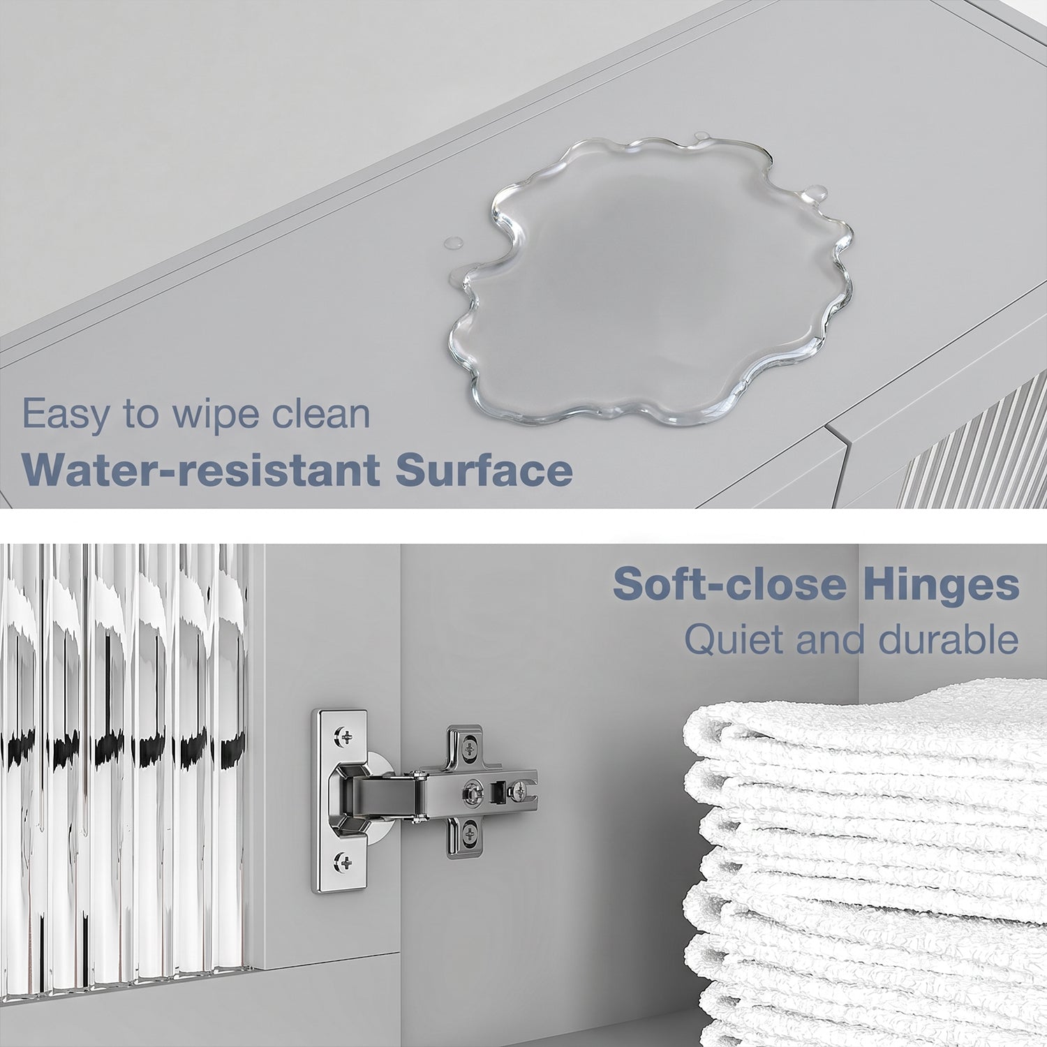Advwin Wall Mounted Laundry Room Cabinet Set