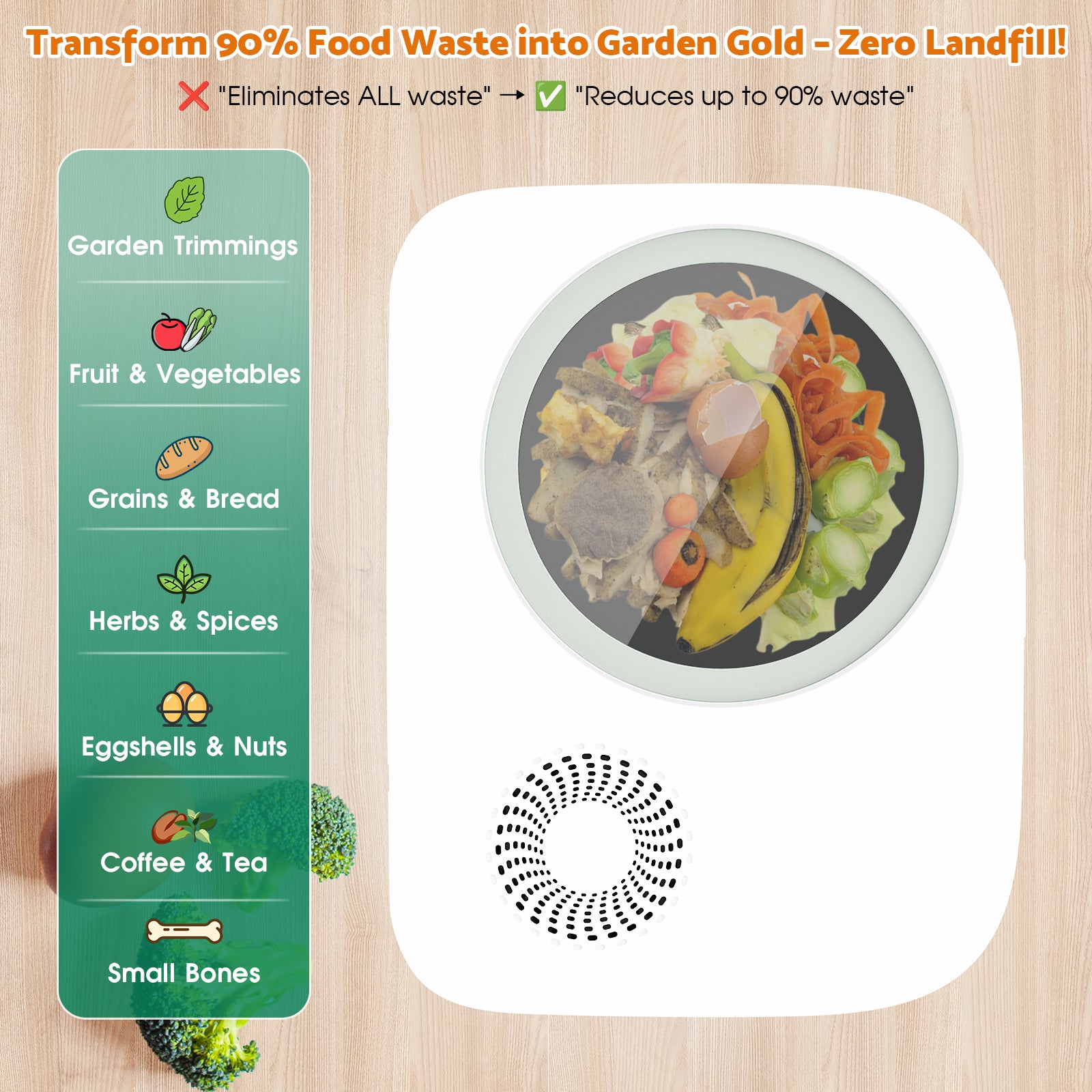 Advwin 4L Electric Composter for Kitchen