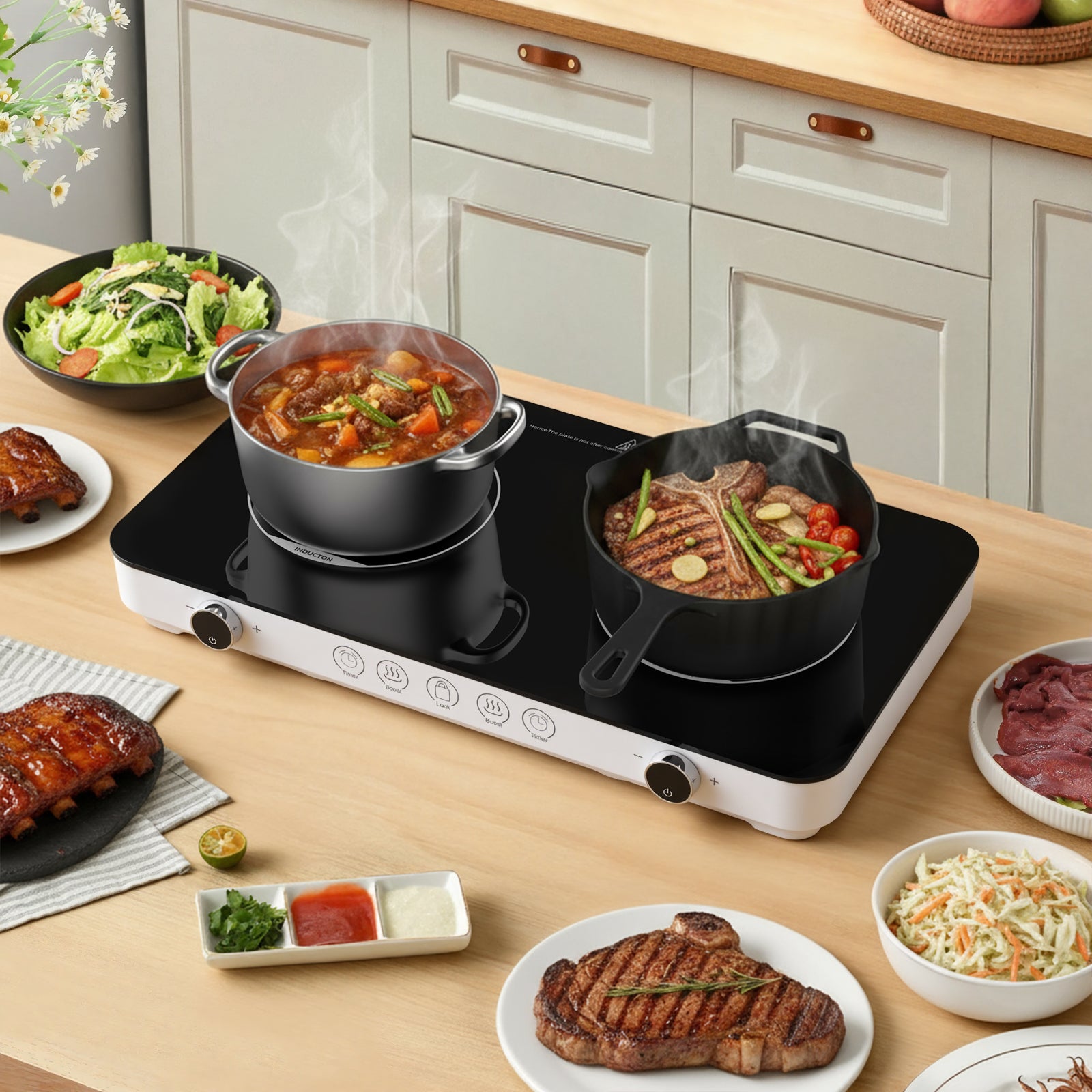 Advwin Double Induction Cooktop Burner 1800W