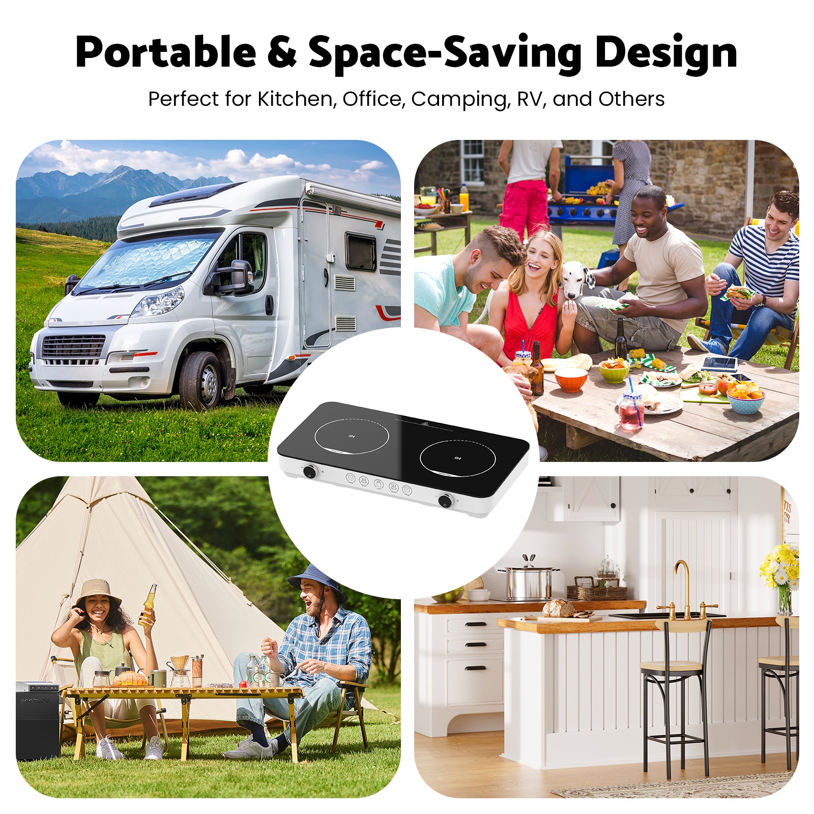 Advwin Double Induction Cooktop Burner 1800W