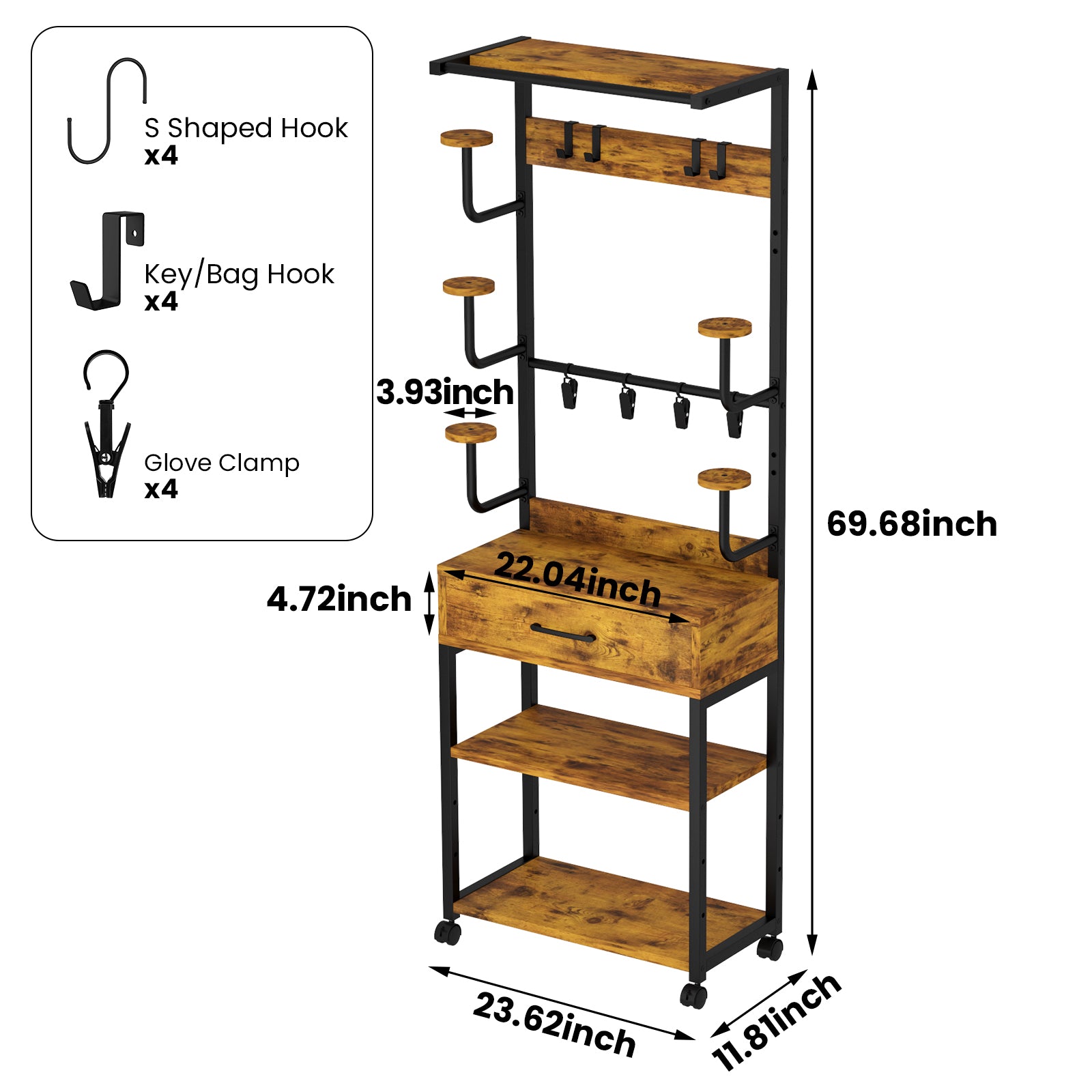 Advwin Helmet & Gear Storage Rack