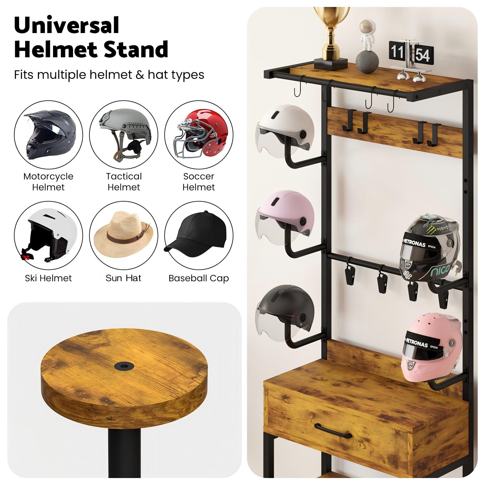 Advwin Helmet & Gear Storage Rack