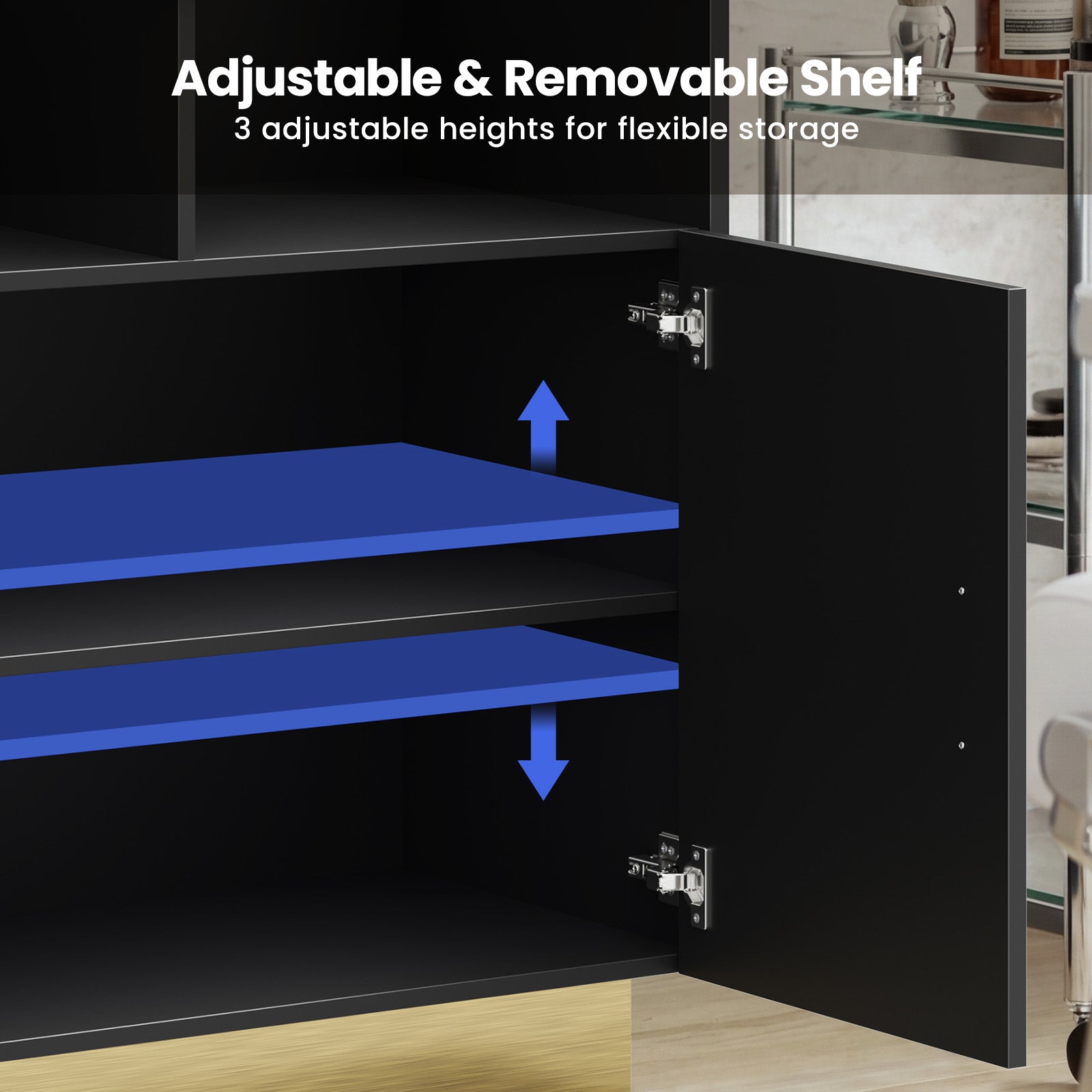 Advwin Professional Barber Storage Cabinet w/ 3 Drawers