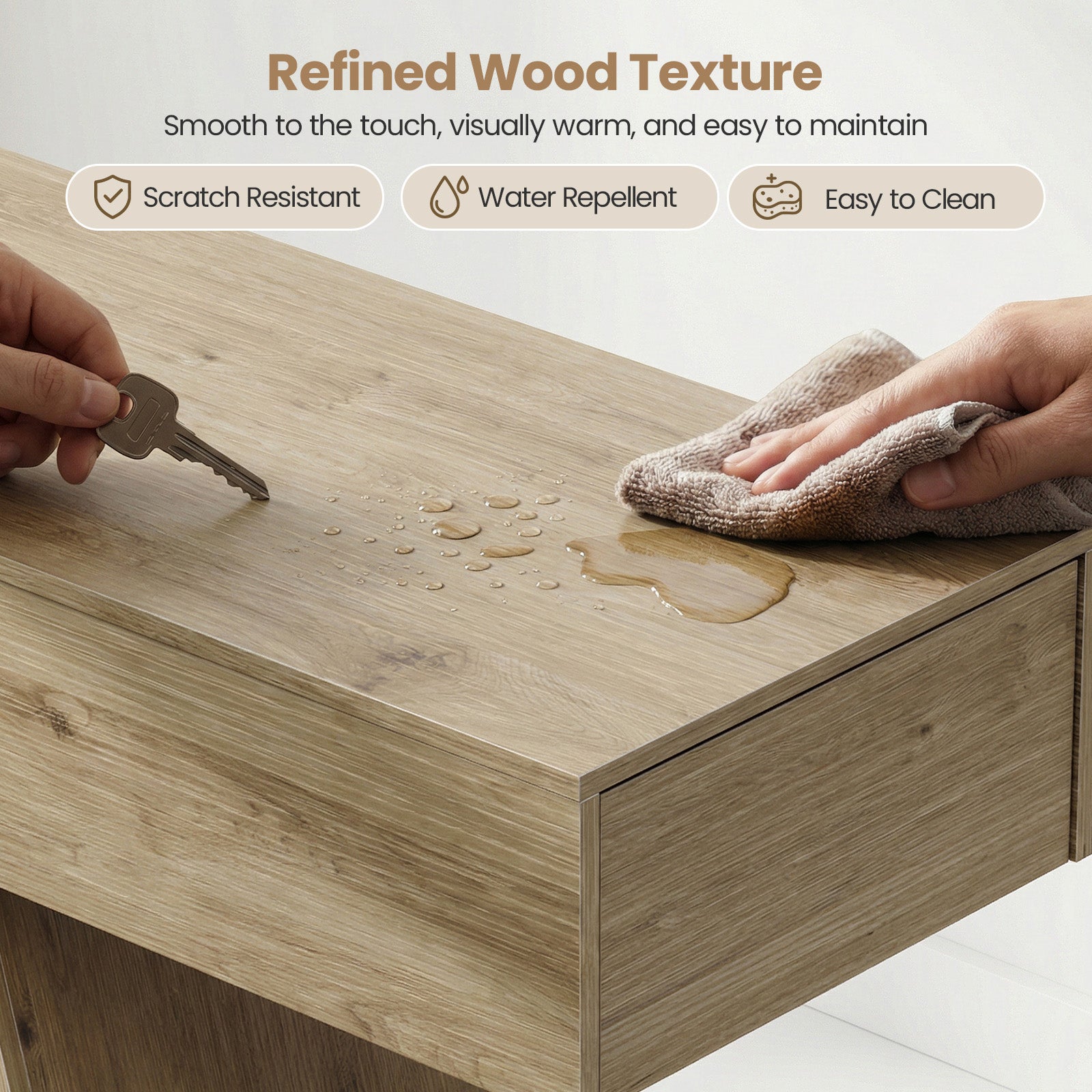 Advwin Console Table w/Storage Drawers