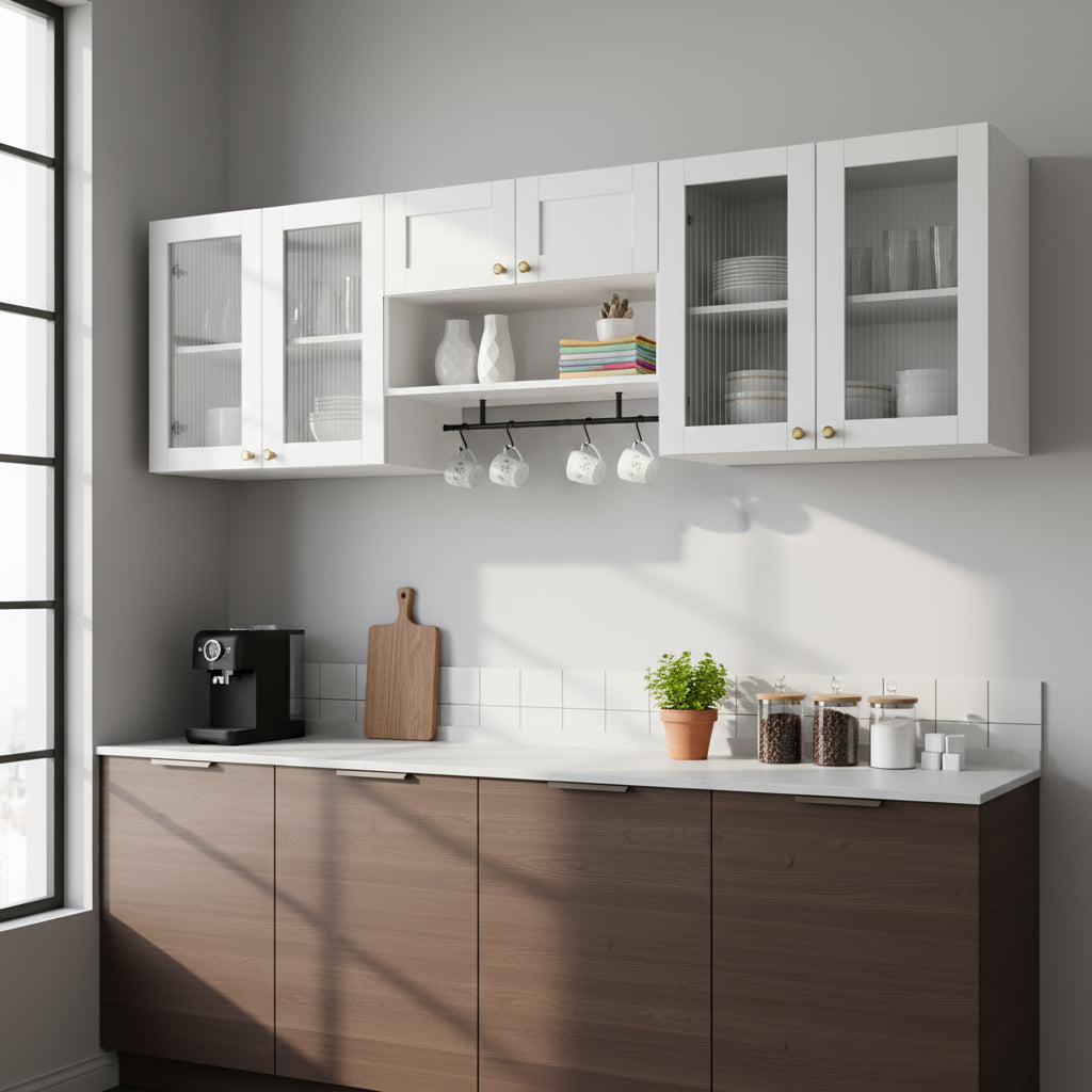 Advwin Wall Mounted Laundry Room Cabinet Set