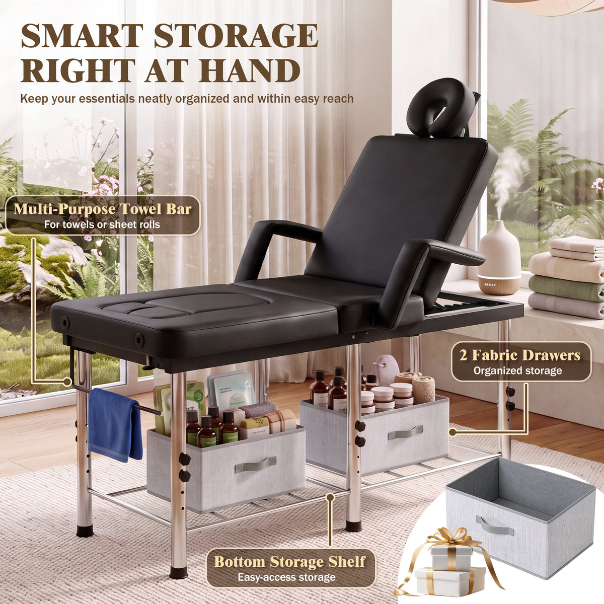 Advwin Massage Table w/ Chest & Abdominal Opening