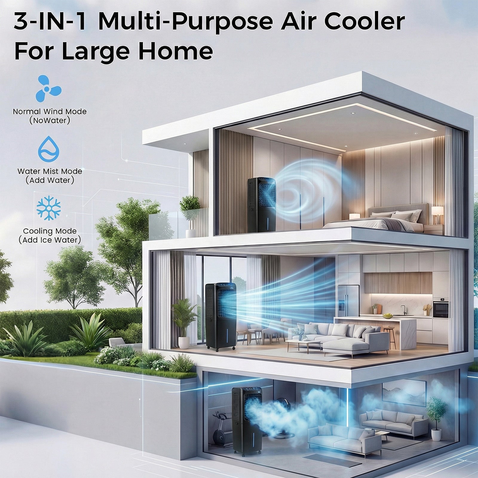 Advwin 3300 CFM Evaporative Swamp Cooler