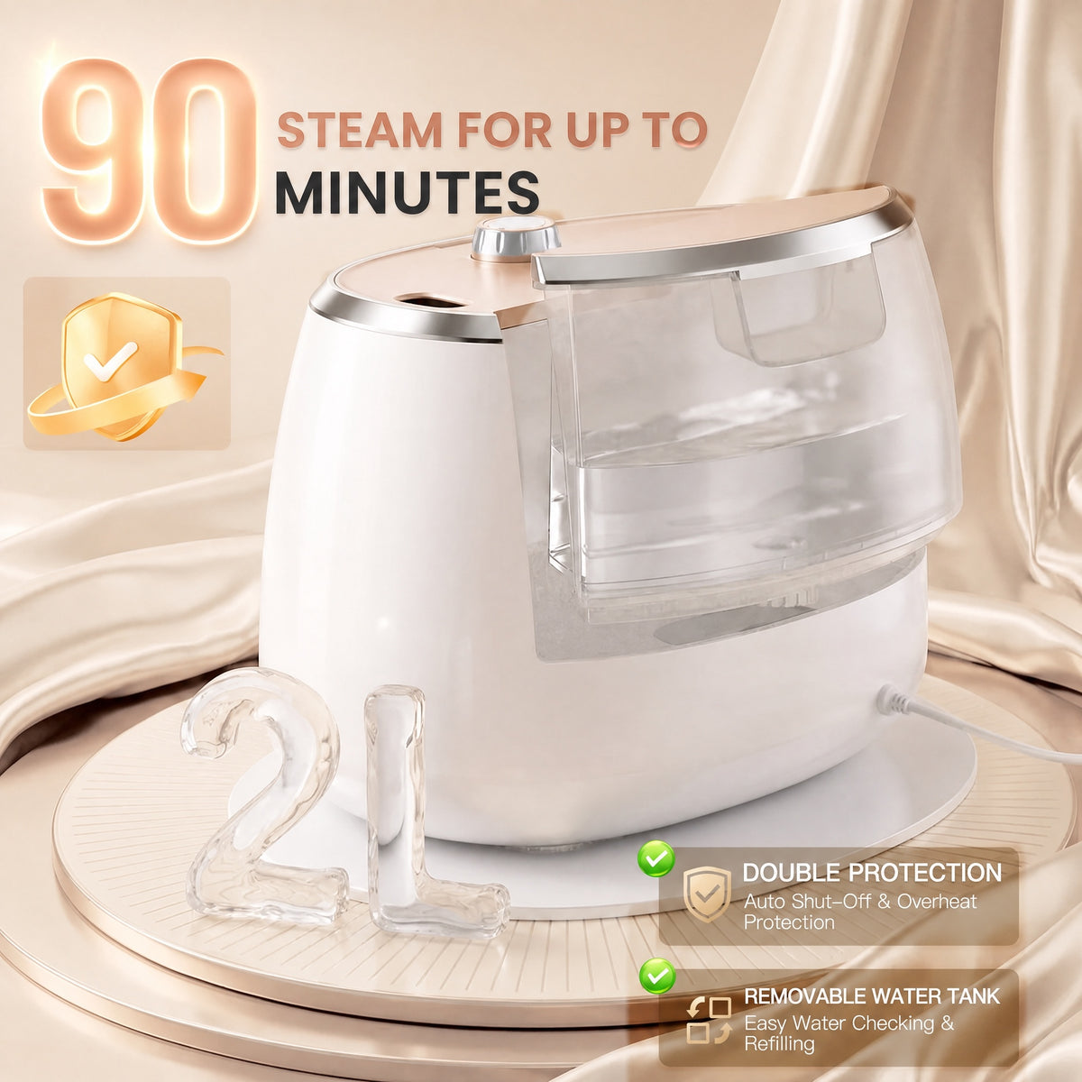 Advwin 1800W Standing Steamer for Clothes