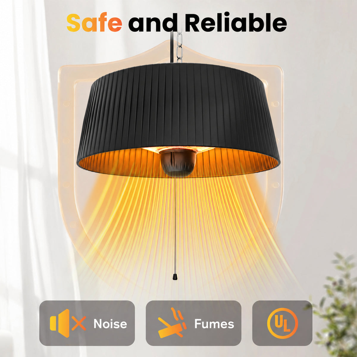 Advwin 1800W Outdoor Hanging Patio Heater